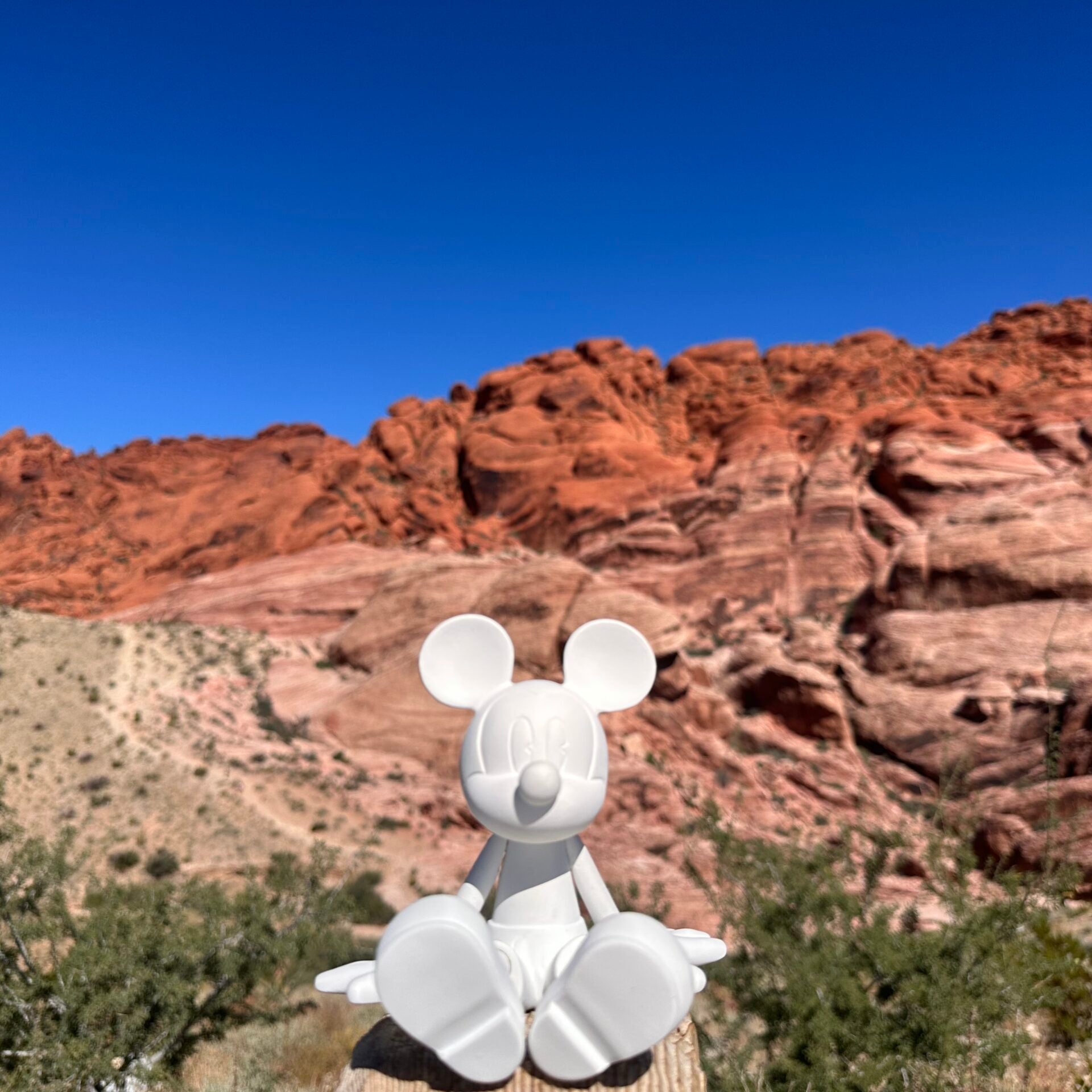 Sitting Mickey by Marcel Wanders in White