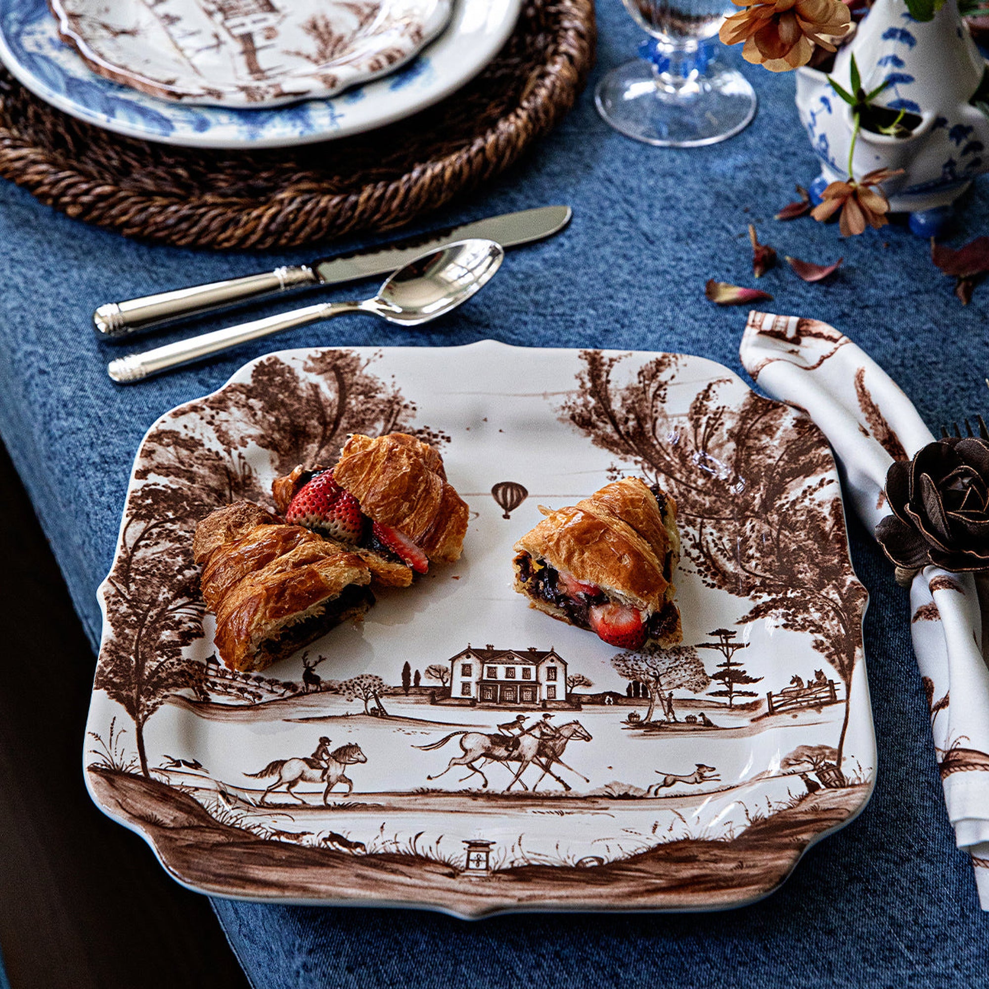 Country Estate Harvest 12" Tray in Sepia