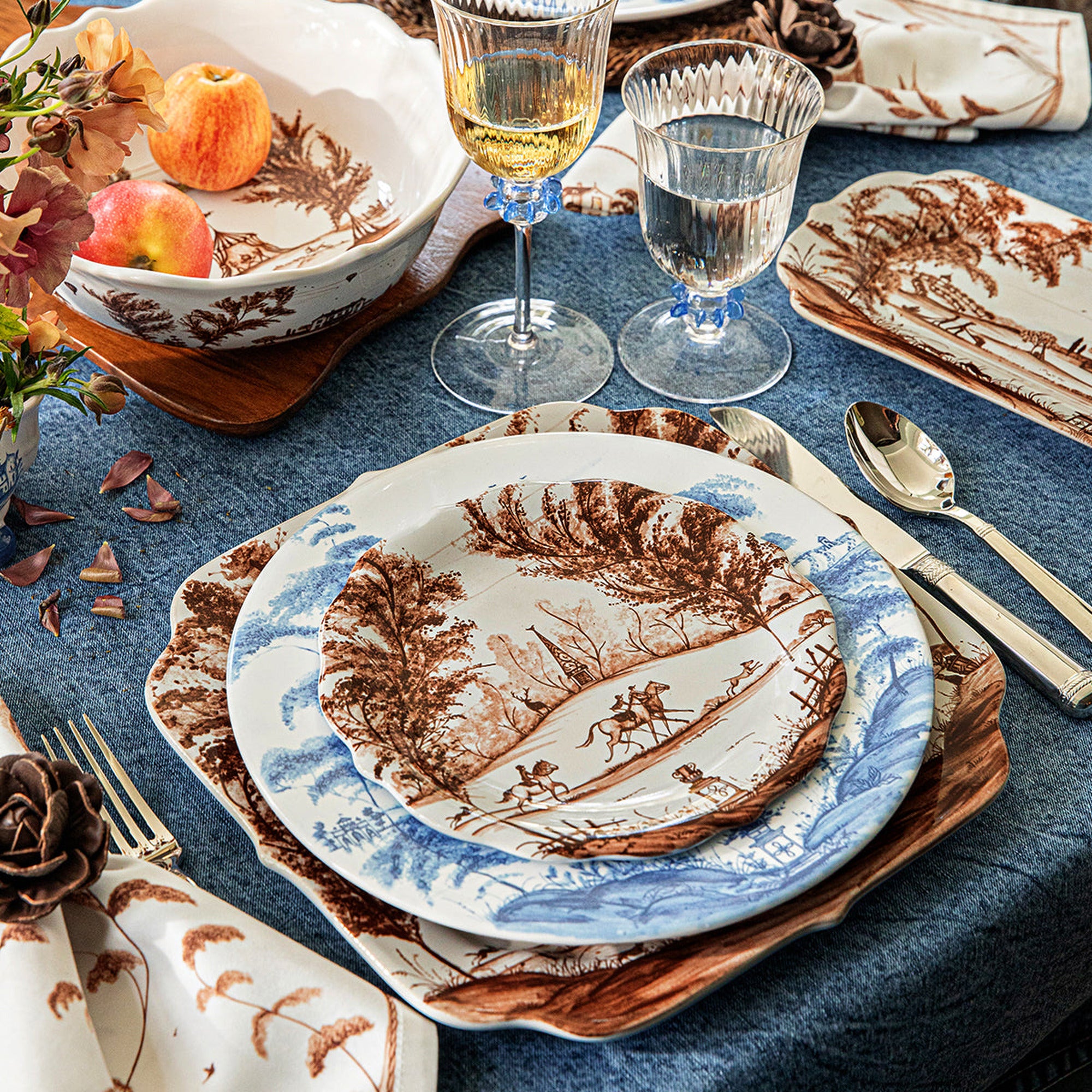 Country Estate Harvest 12" Tray in Sepia