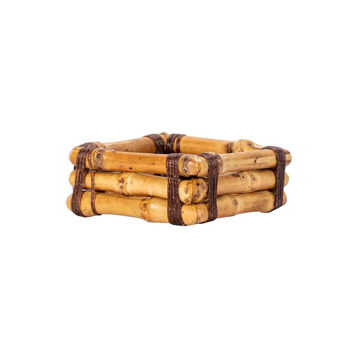 Bamboo Napkin Ring - Set of 4