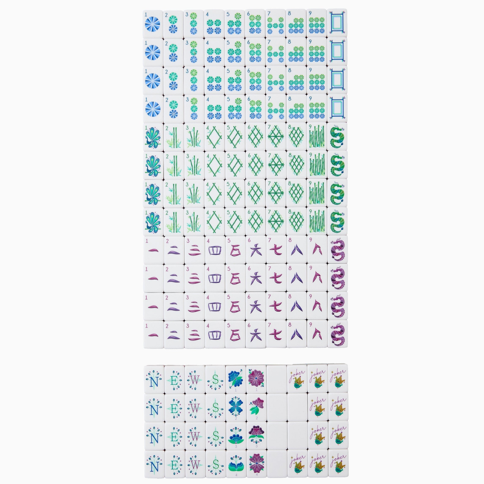 Lagoon Mahjong Tiles