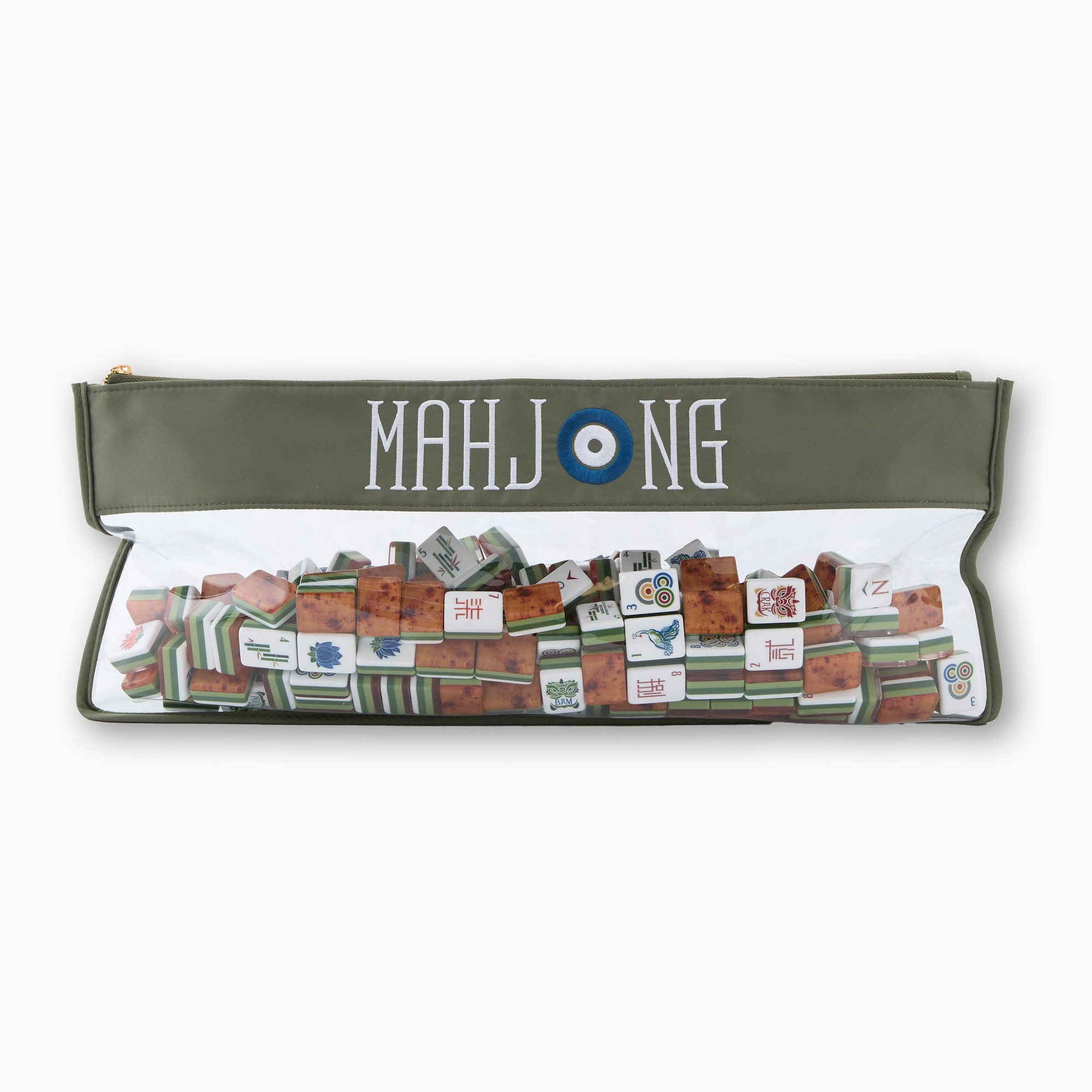 Mahjong Bag in Forest Green