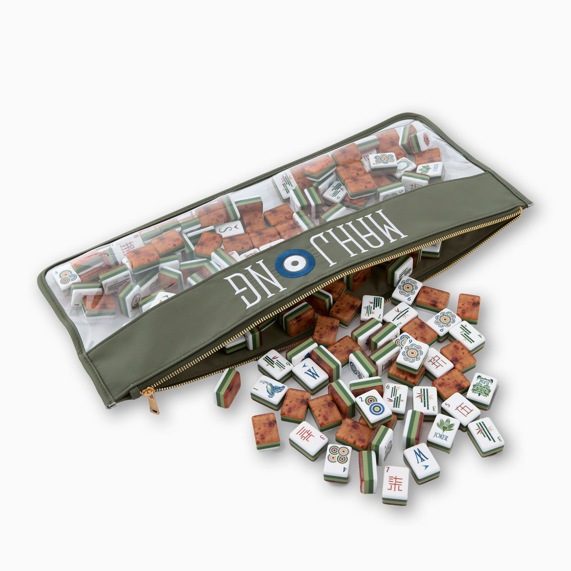 Mahjong Bag in Forest Green