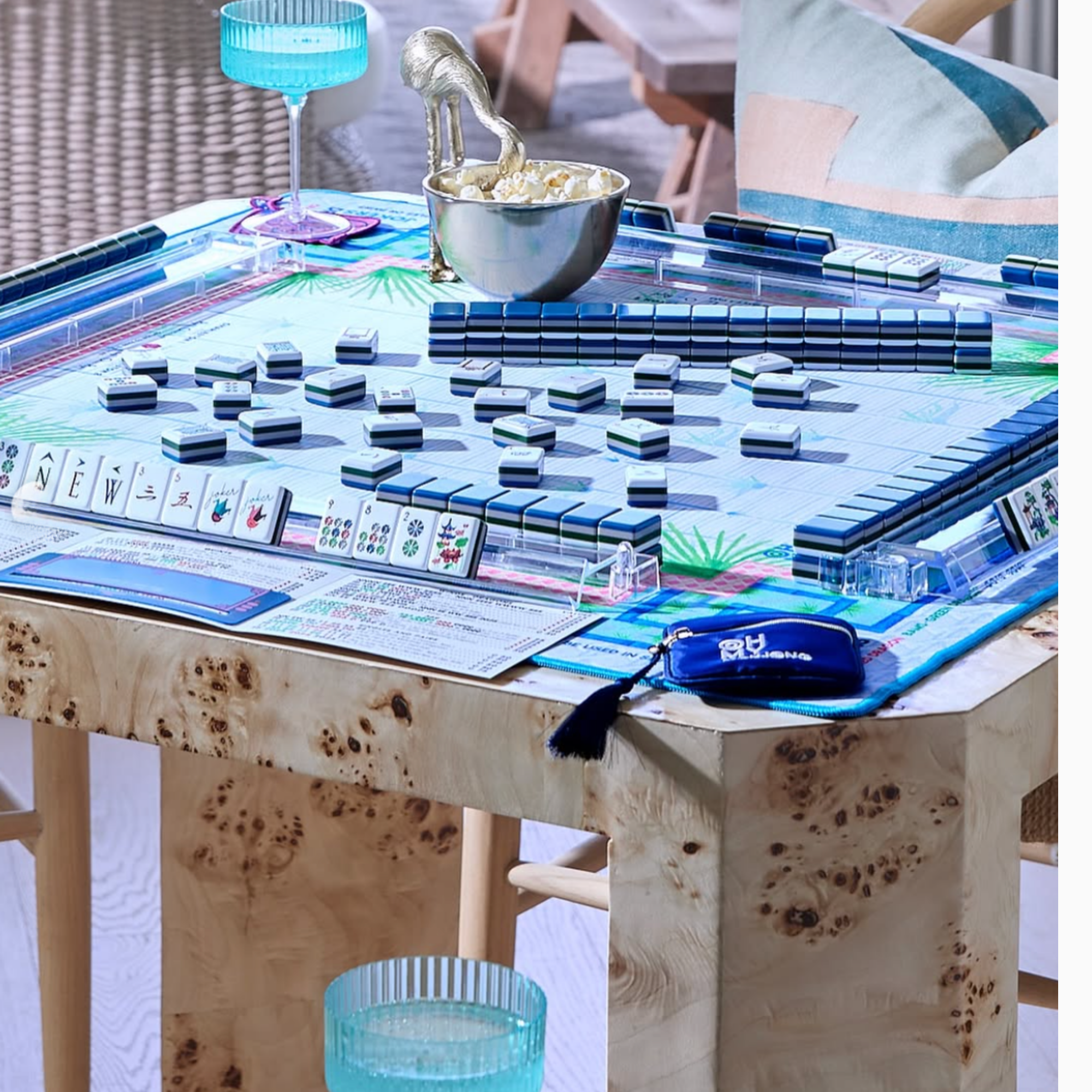 Mahjong Rack and Pusher Set