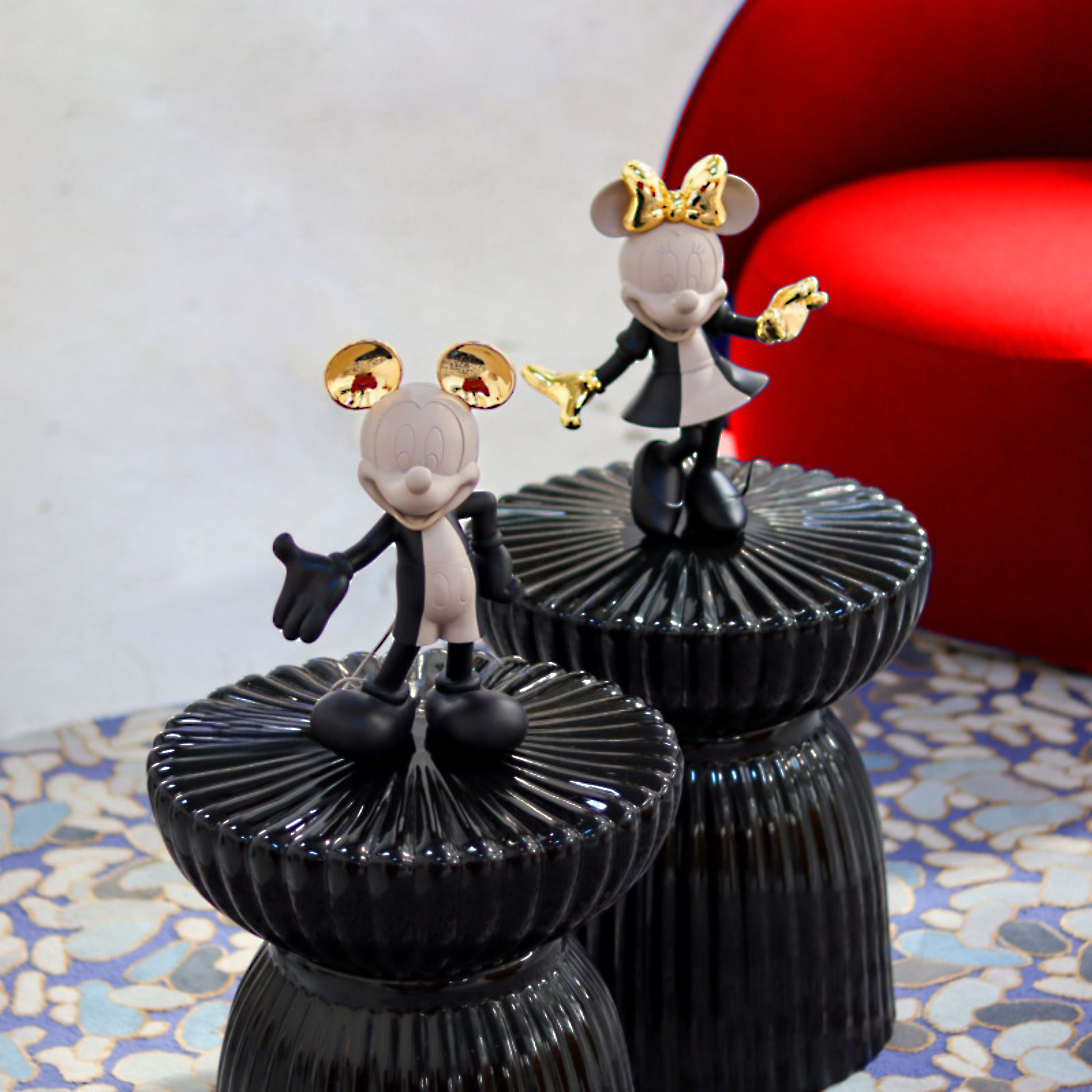 Mickey Sculpture in Black by Kelly Hoppen x Leblon Delienne