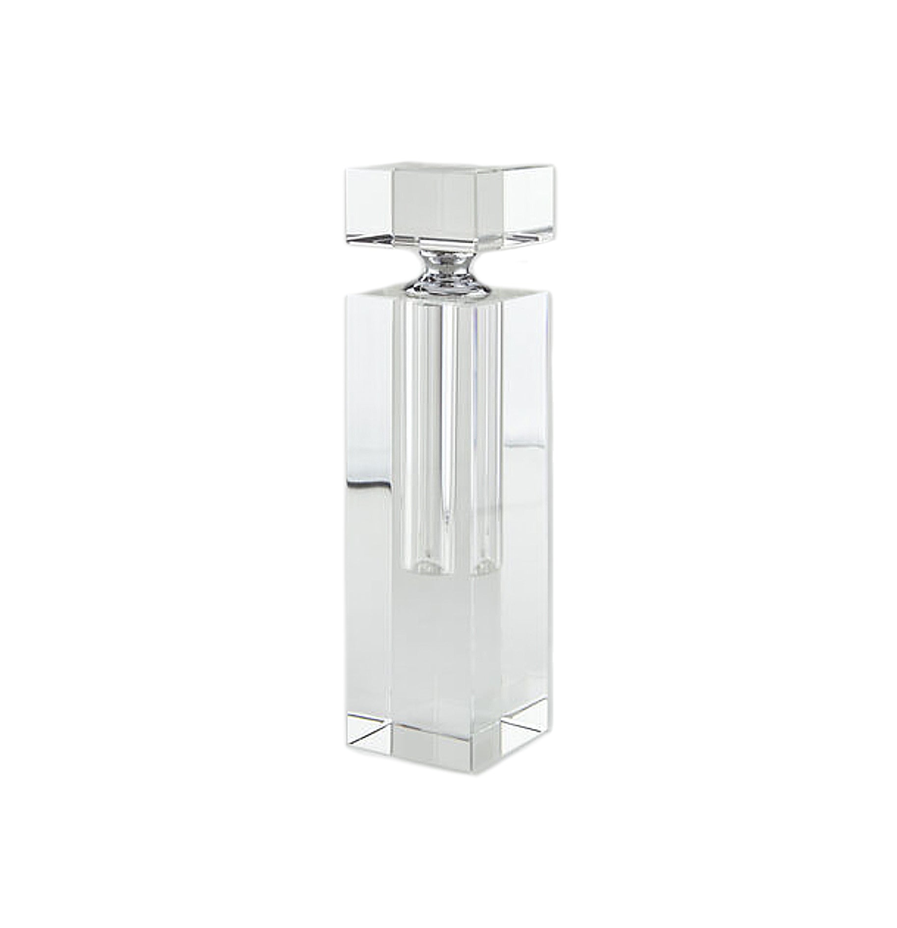 Crystal Glass Tall Rectangle Perfume Bottle