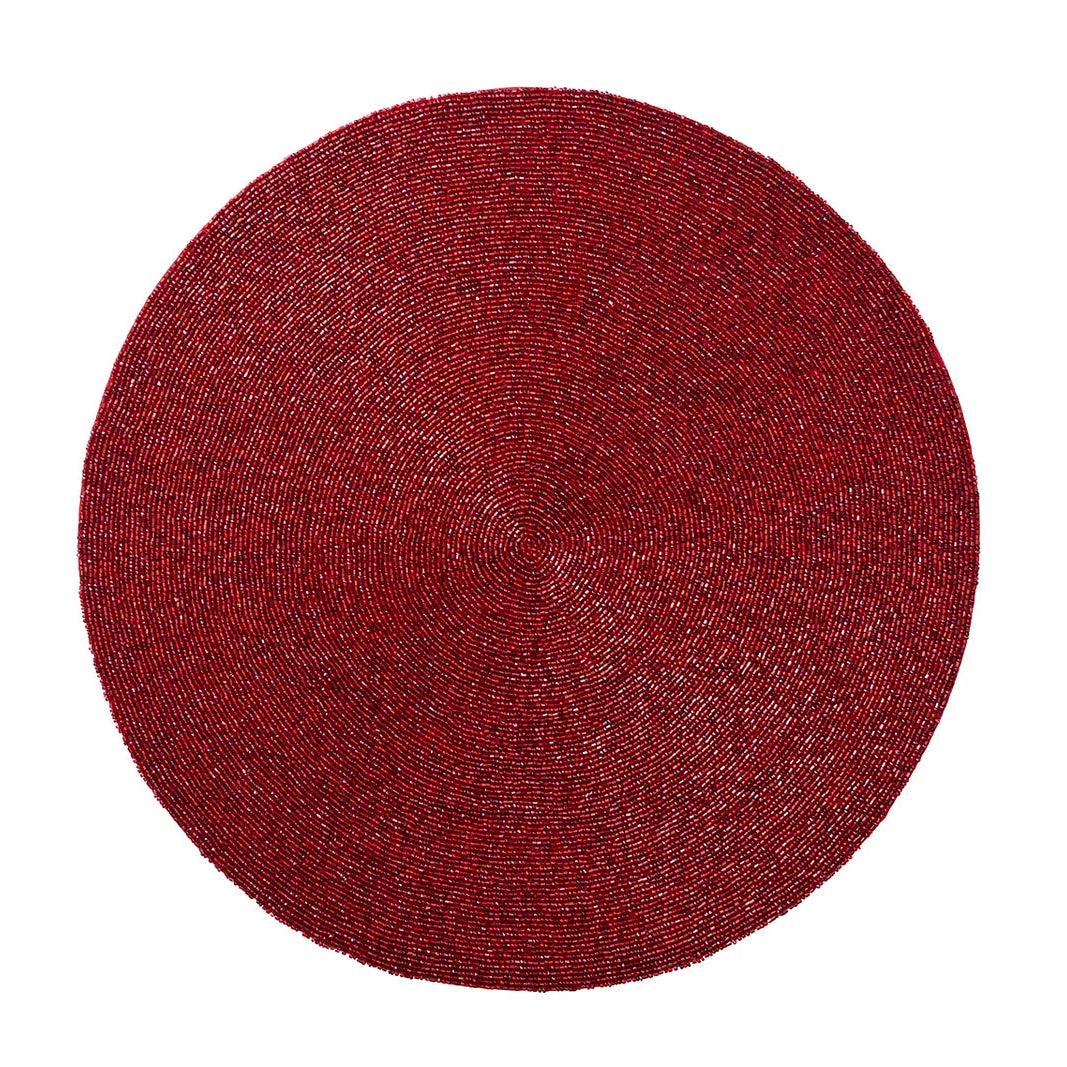 Confetti Placemat in Red - Set of 4