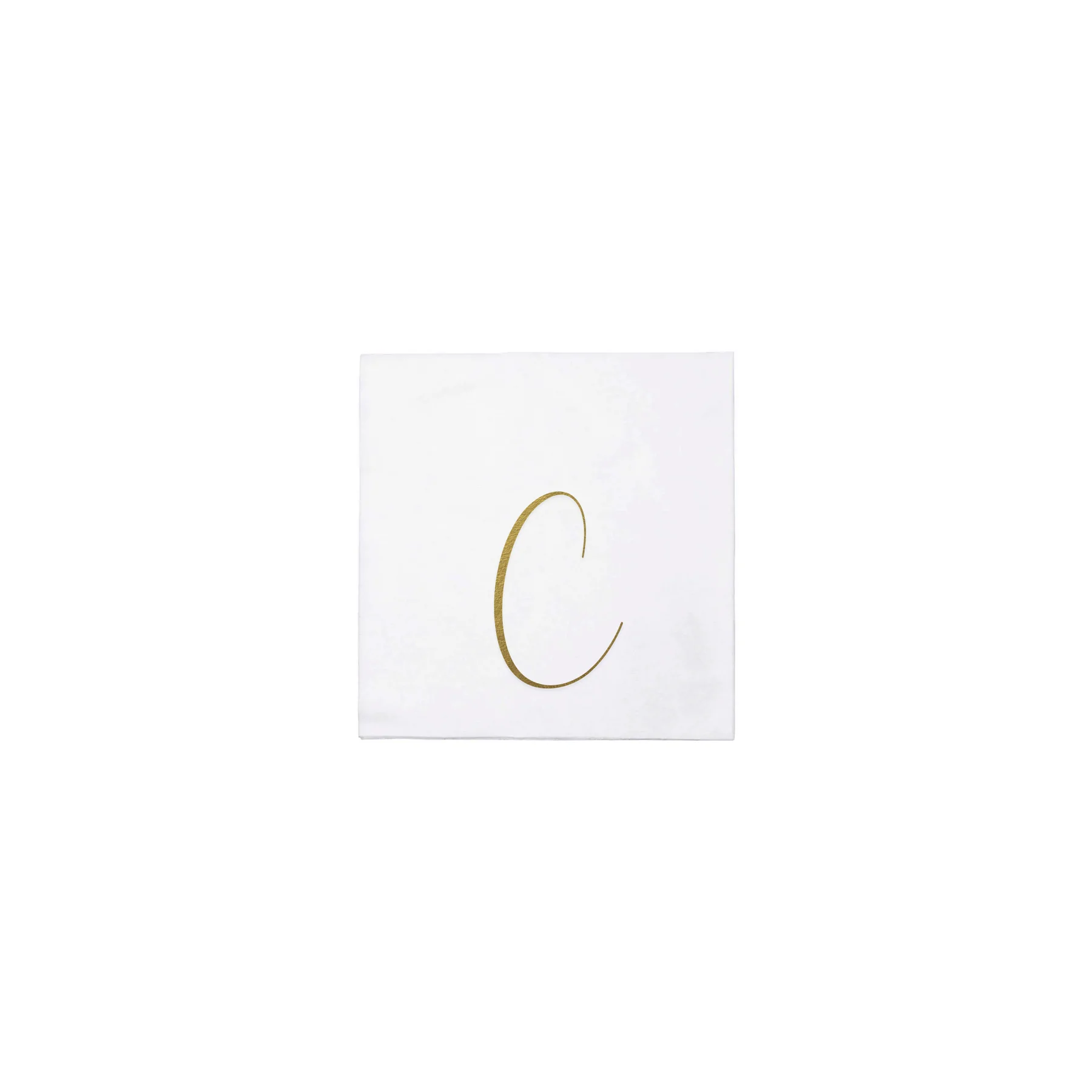 Papersoft Napkins Monogram Cocktail Napkins - Pack of 60
