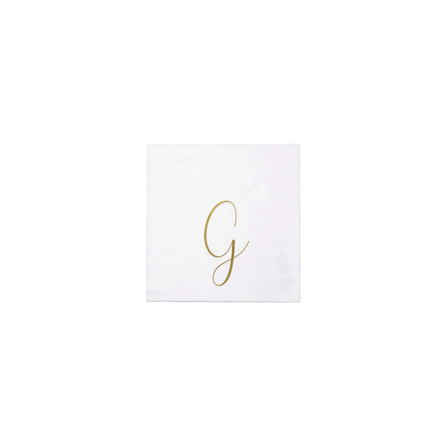 Papersoft Napkins Monogram Cocktail Napkins - Pack of 60
