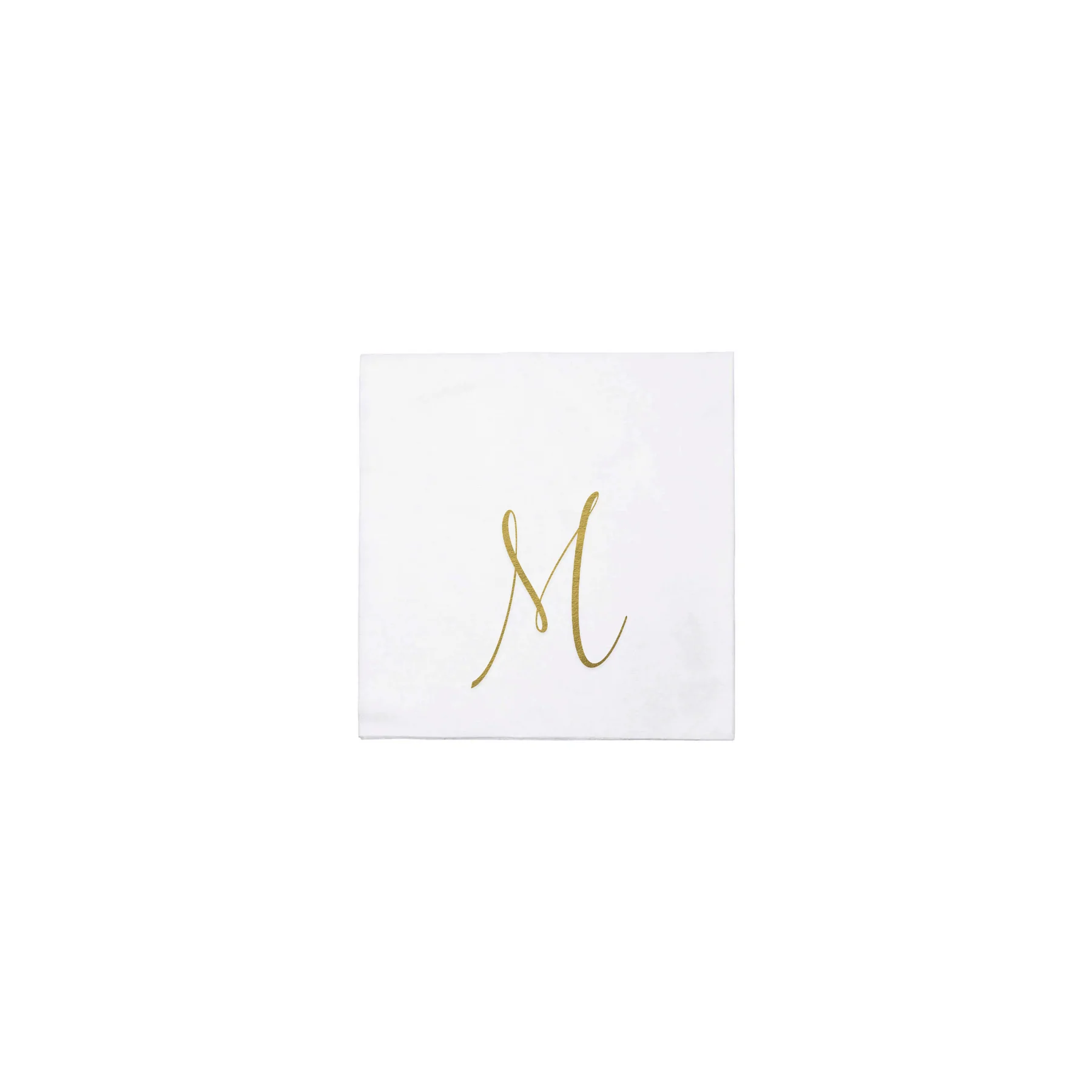 Papersoft Napkins Monogram Cocktail Napkins - Pack of 60