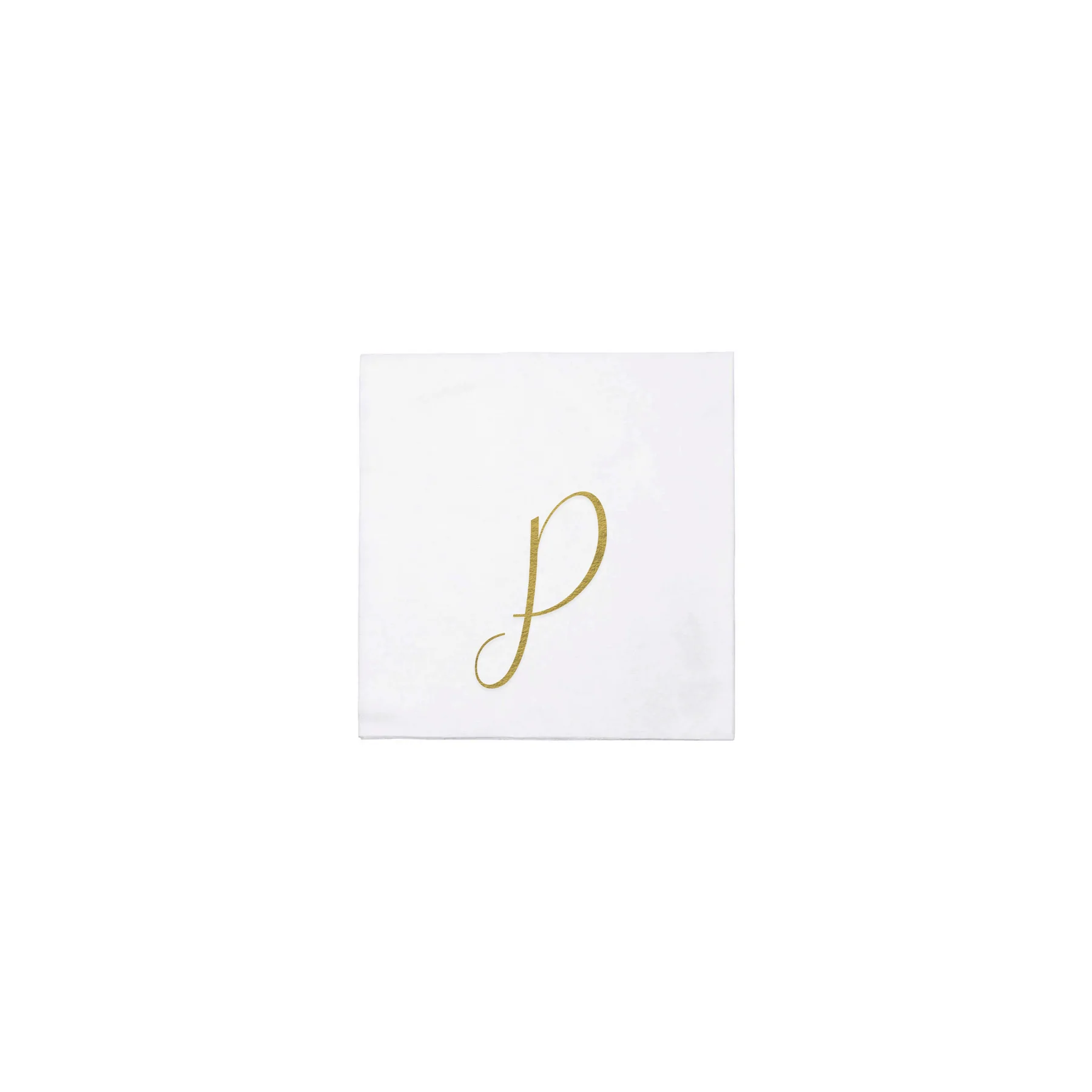 Papersoft Napkins Monogram Cocktail Napkins - Pack of 60