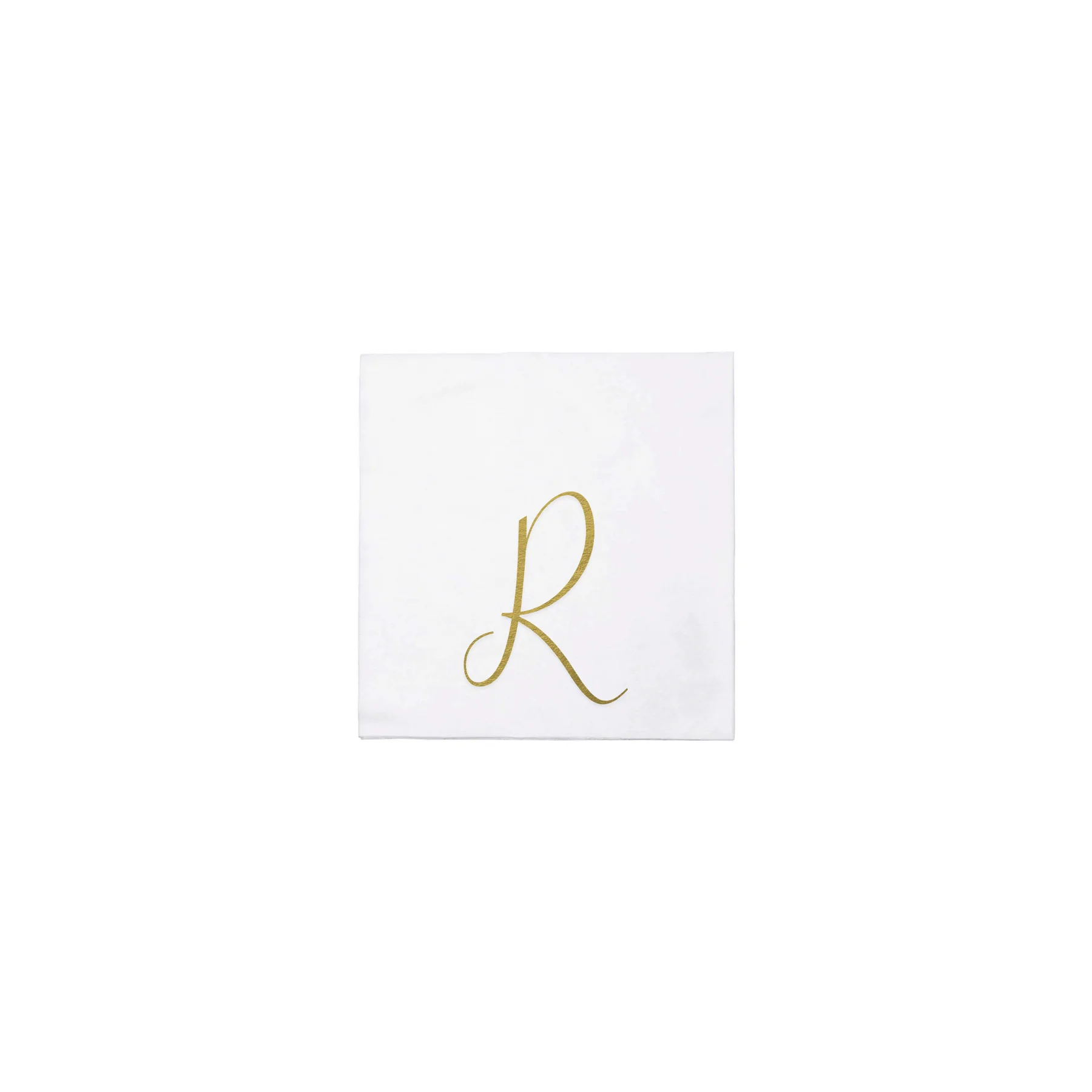 Papersoft Napkins Monogram Cocktail Napkins - Pack of 60