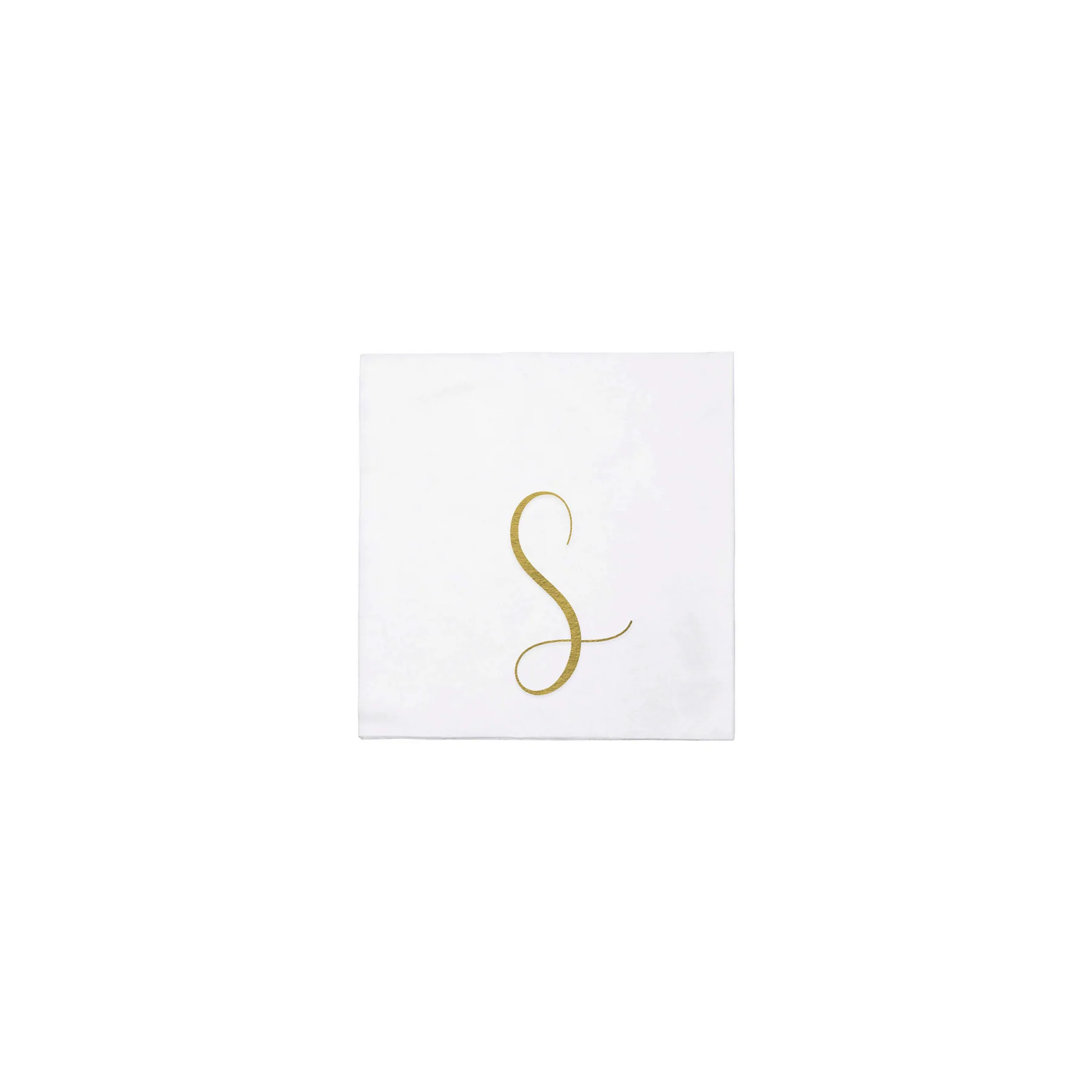 Papersoft Napkins Monogram Cocktail Napkins - Pack of 60
