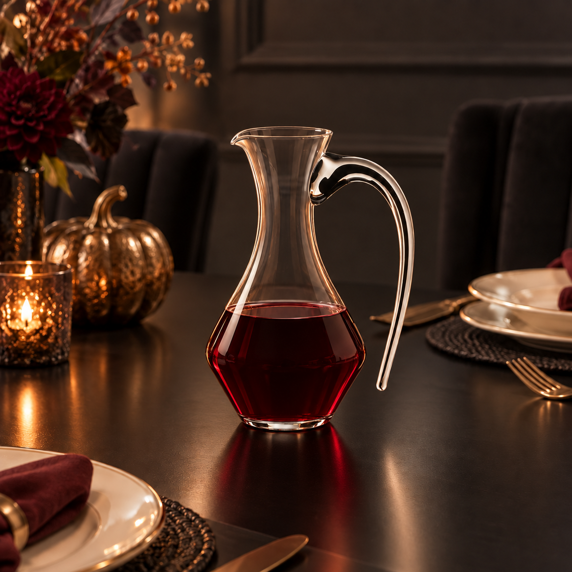 Fatto A Mano Cabernet Decanter - Black