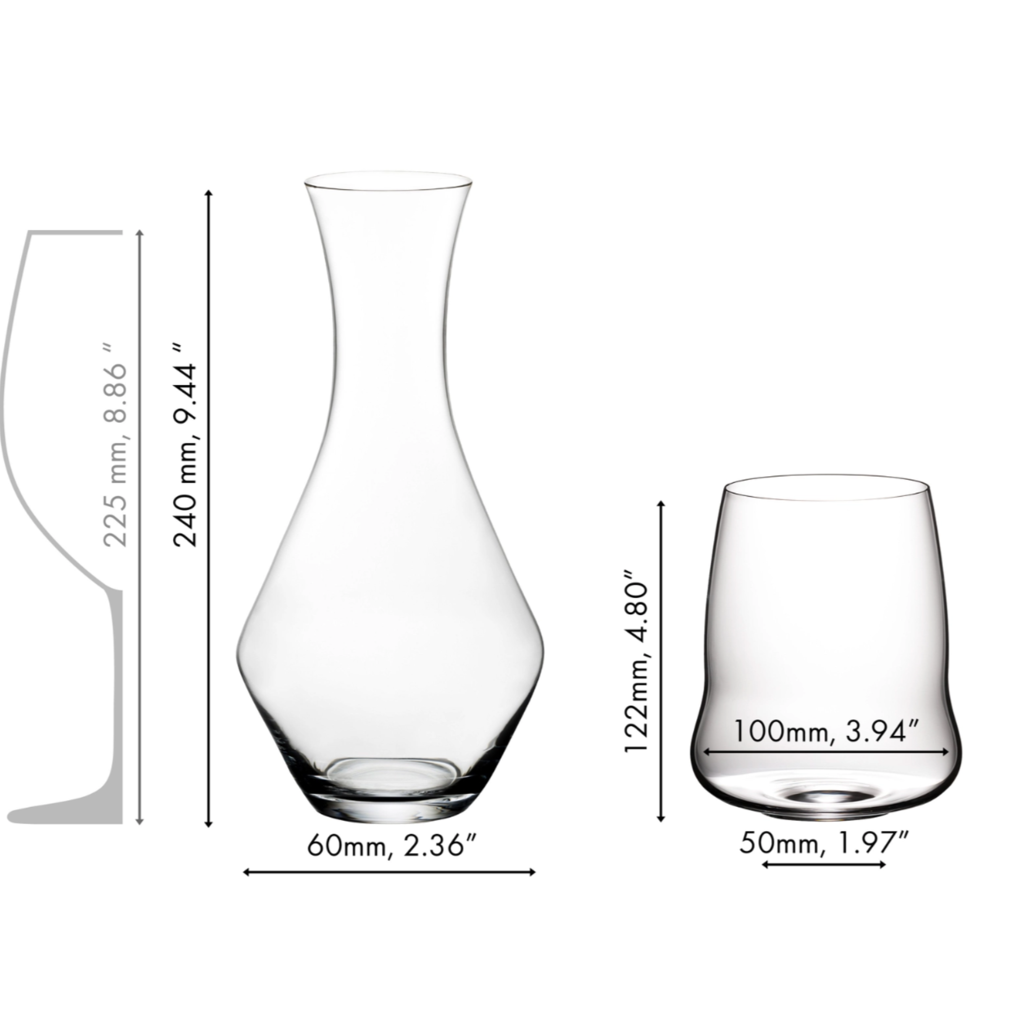 Stemless Wings Cabernet/Merlot + Decanter