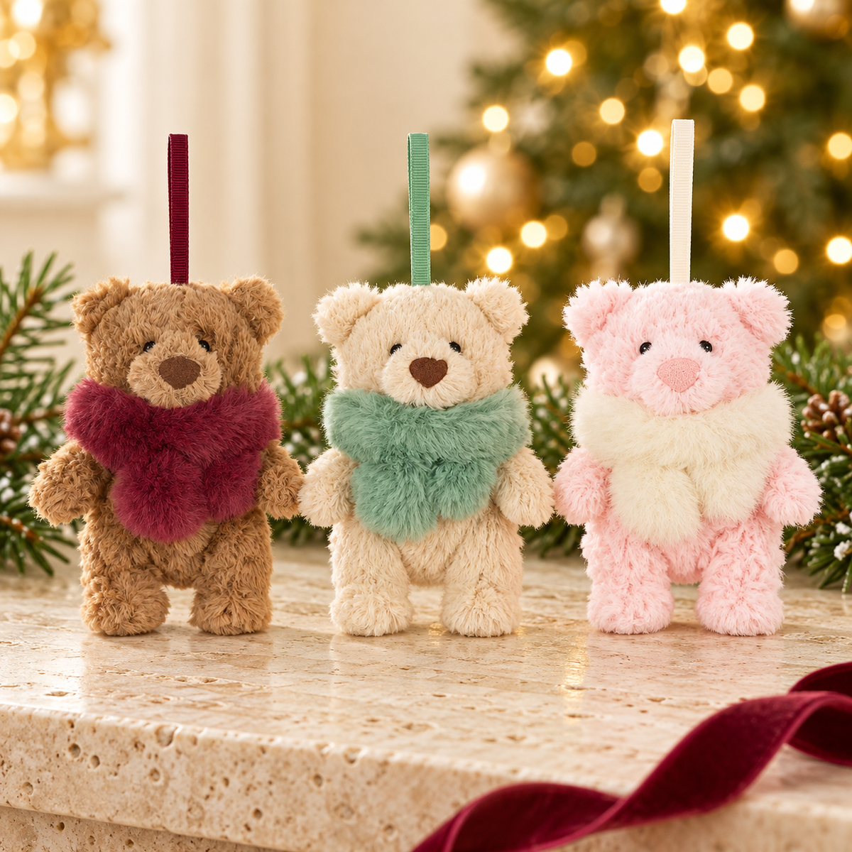 Winter Warmer Bear Decoration Gift Set