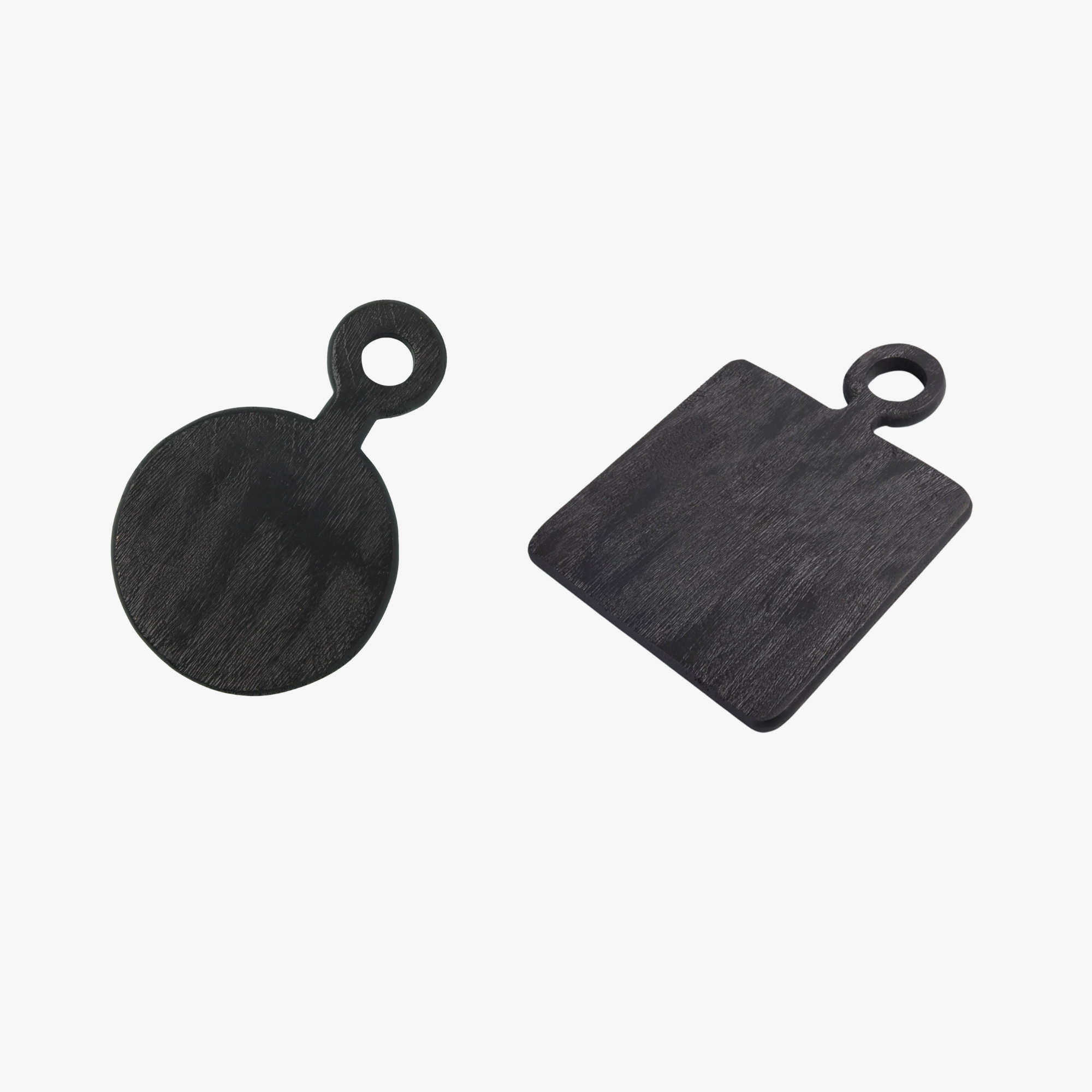Arendal Round Board & Black Mango Wood Mini Square Board