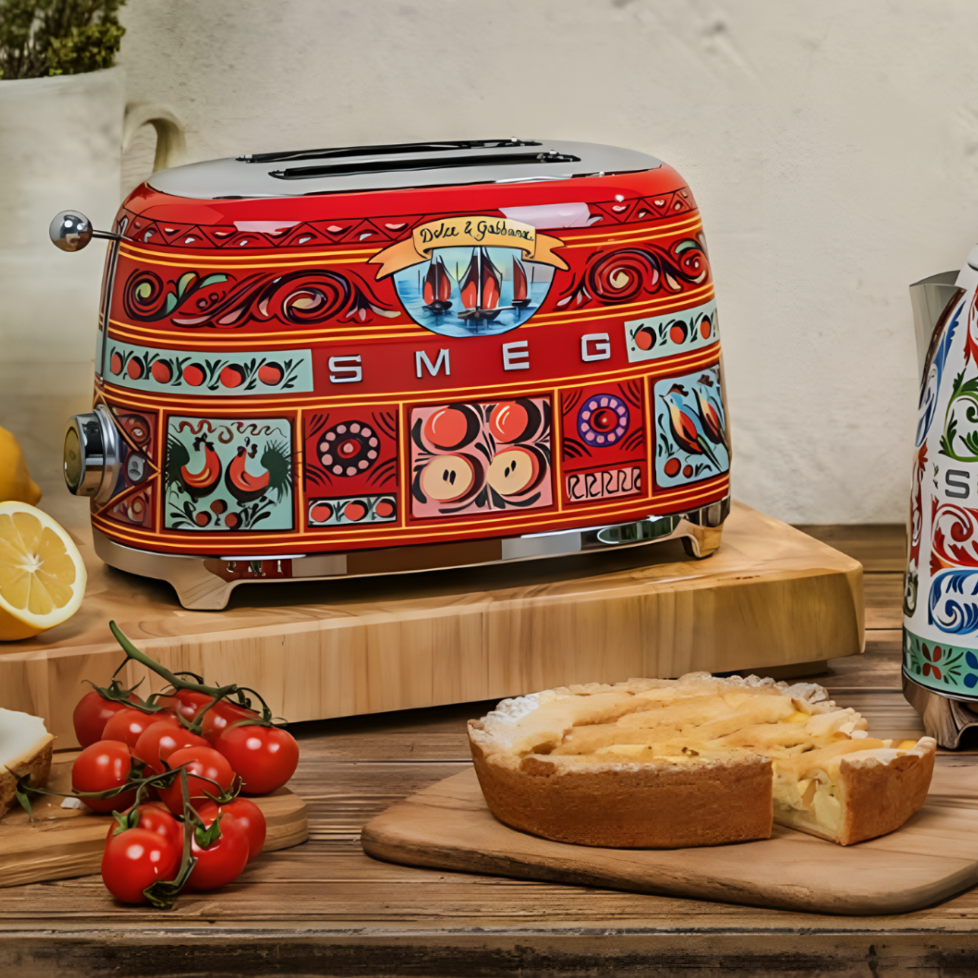 Dolce & Gabbana x SMEG - Sicily Is My Love Retro Style Toaster