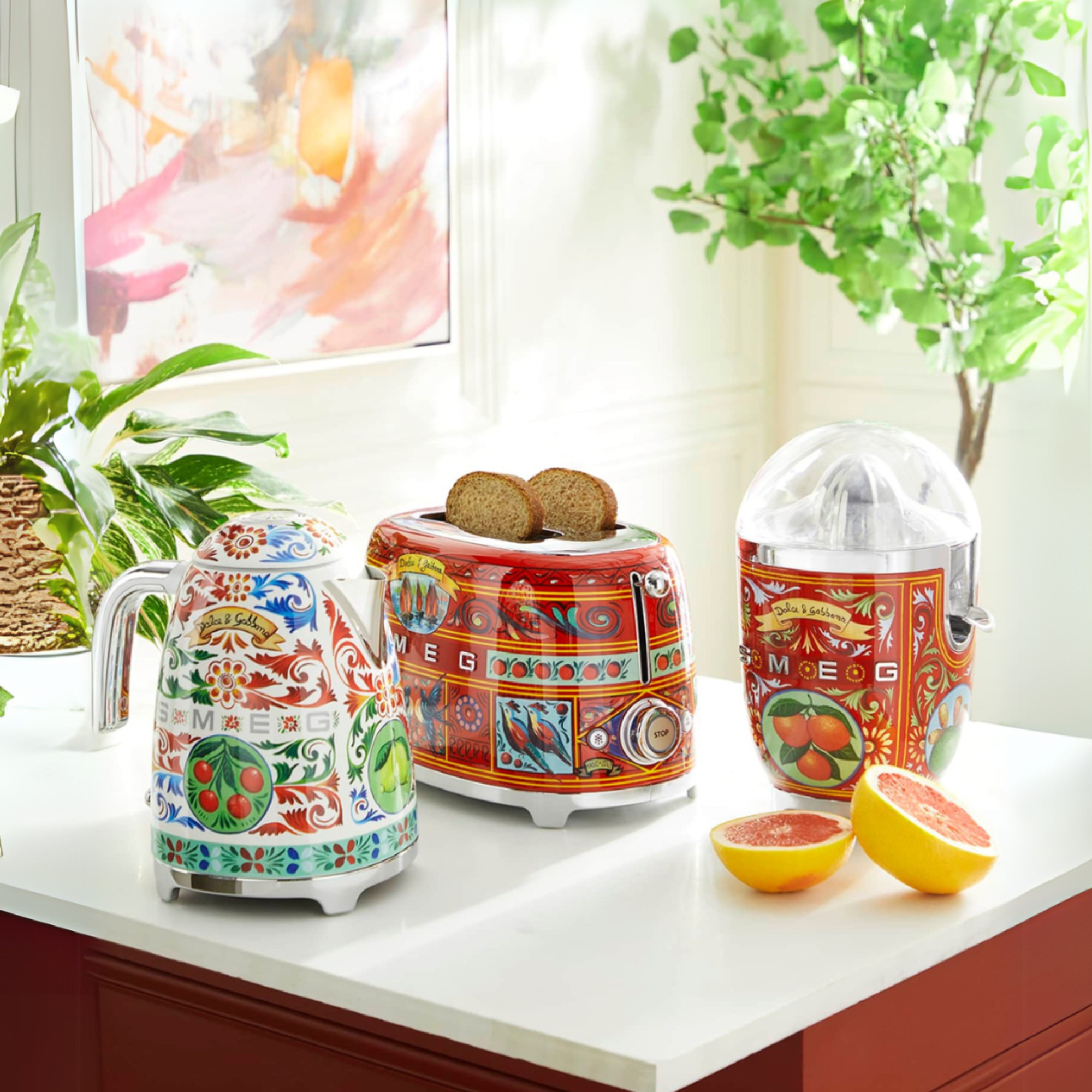 Dolce & Gabbana x SMEG - Sicily Is My Love Retro Style Toaster