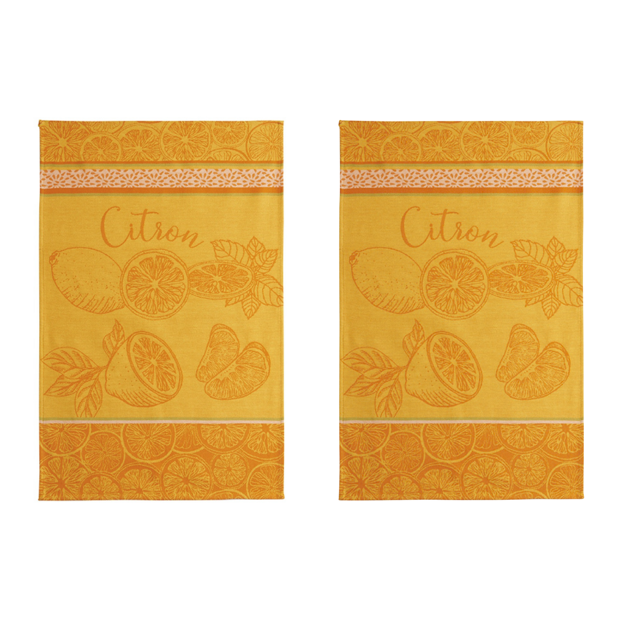 Coucke Lemon Tea Towel - Set of 2