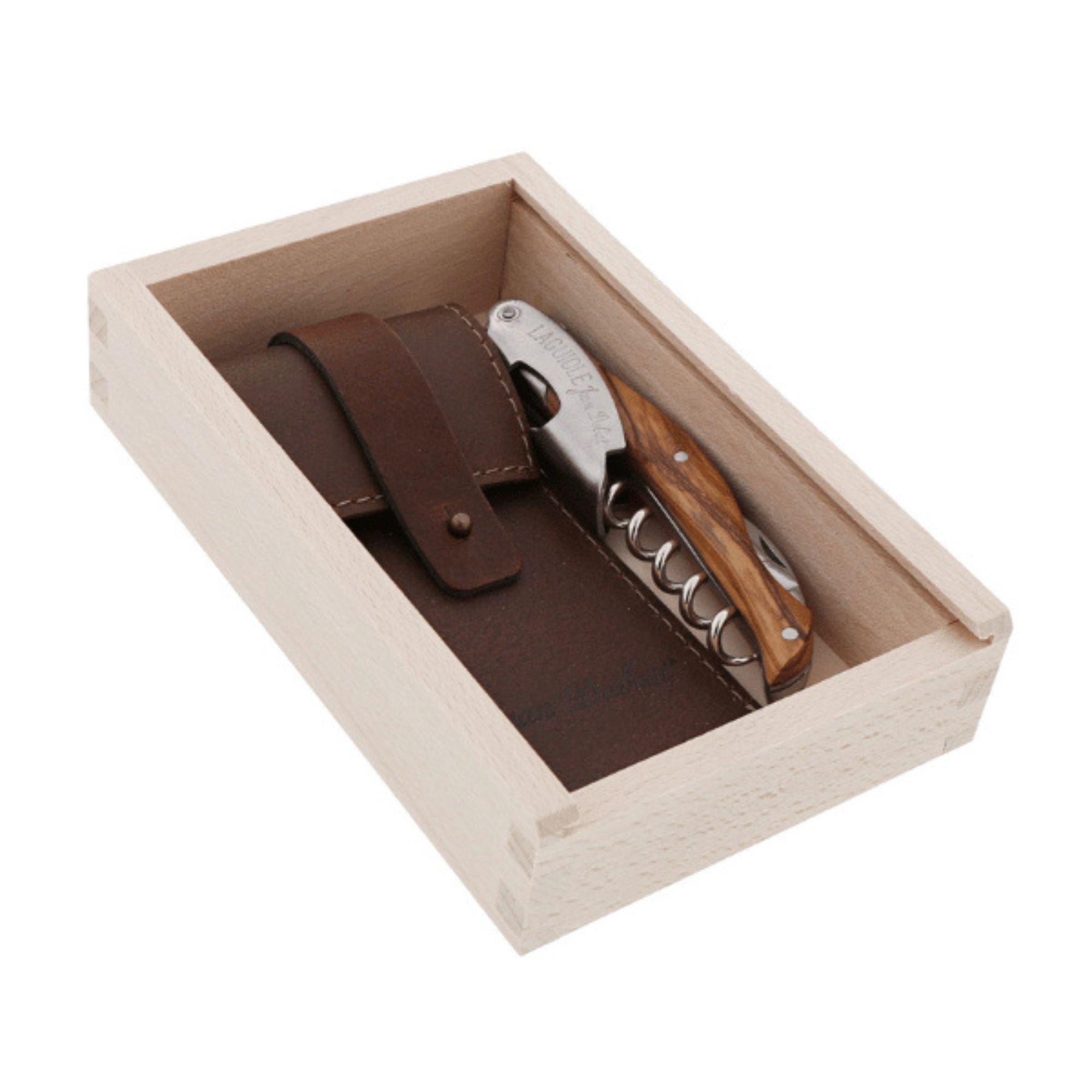 Laguiole by Jean Dubost Olive Wood Wine Waiter