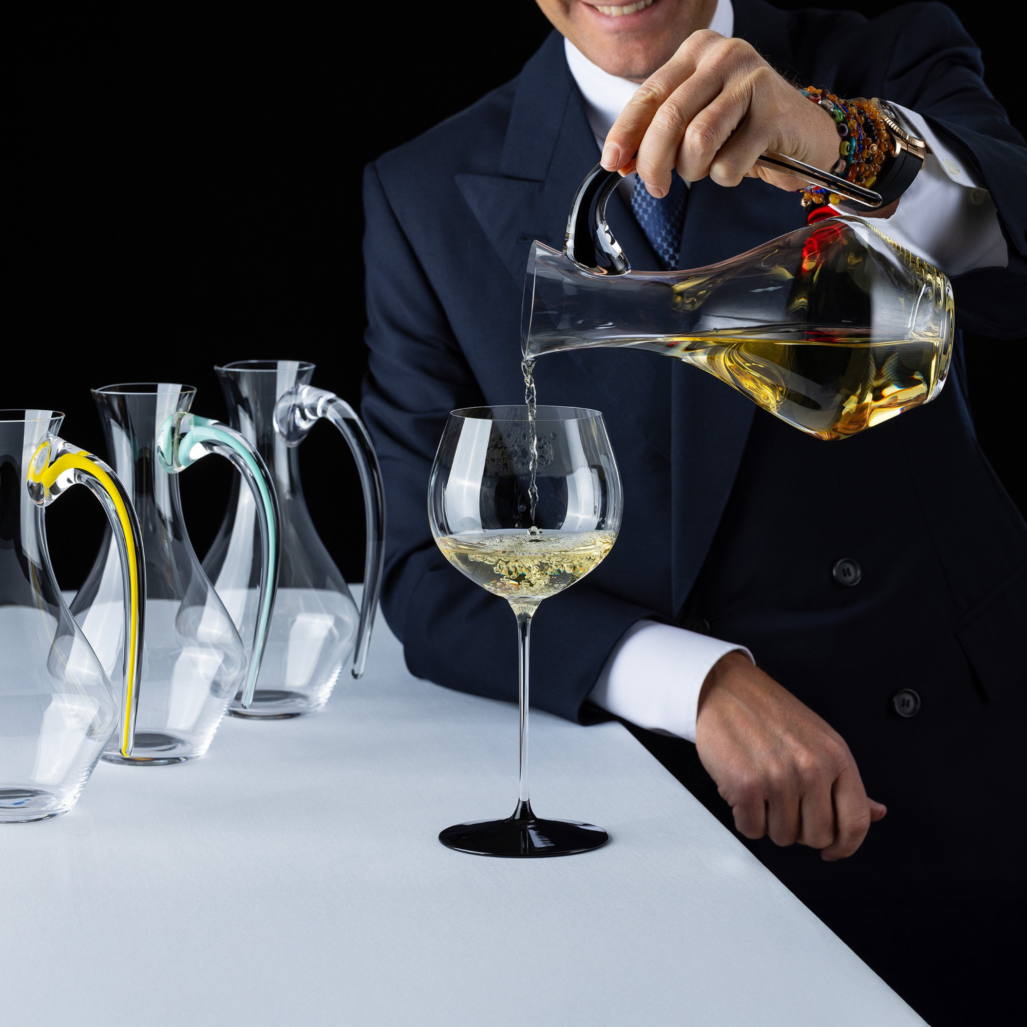 Fatto A Mano Cabernet Decanter - Black