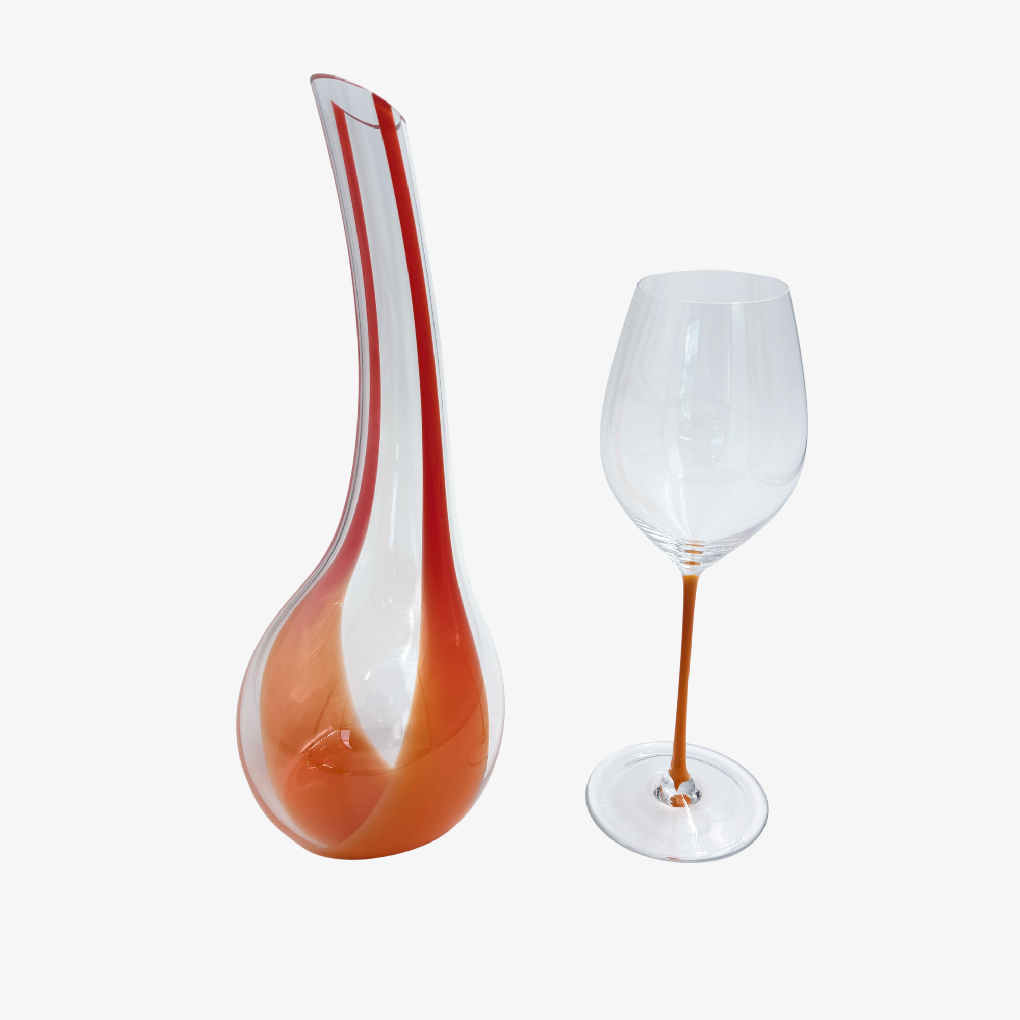 Cornetto Arancio Decanter in Orange