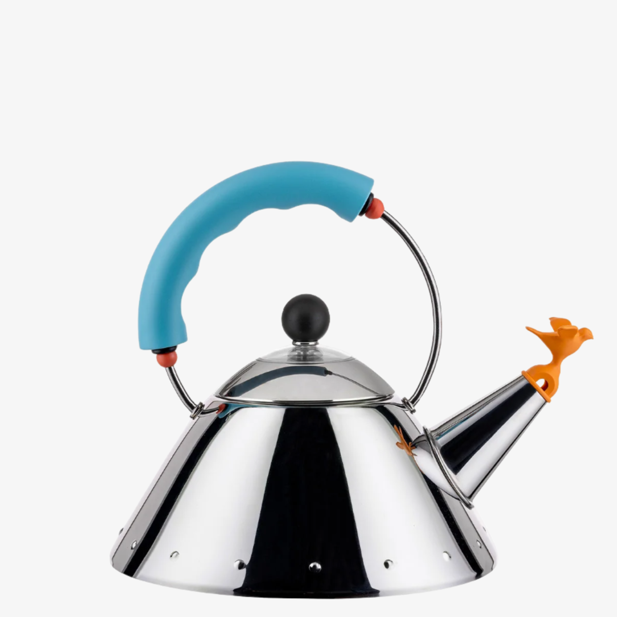 Kettle with Bird Whistle in Light Blue