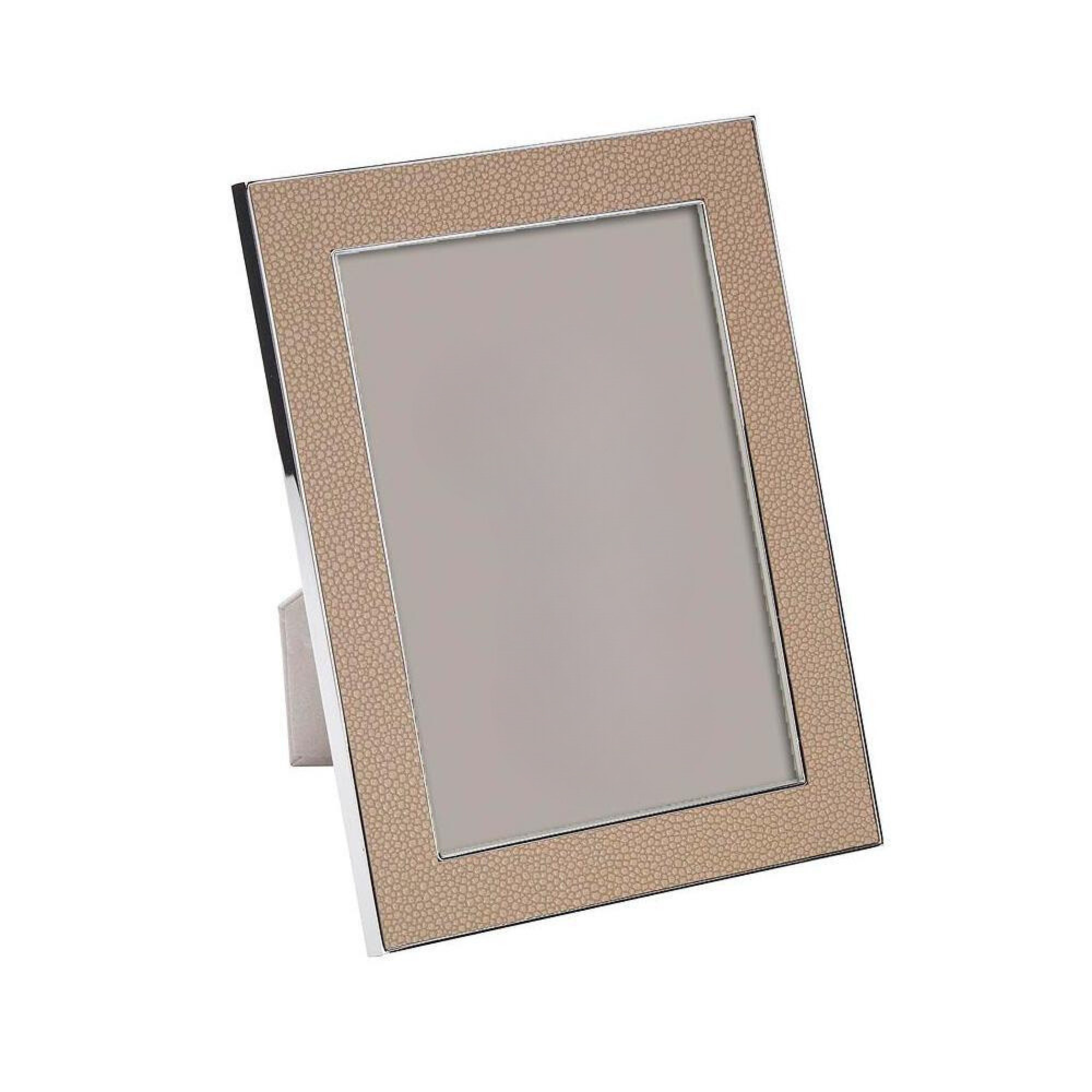 Sand Shagreen & Silver Frame, 5" x 7"