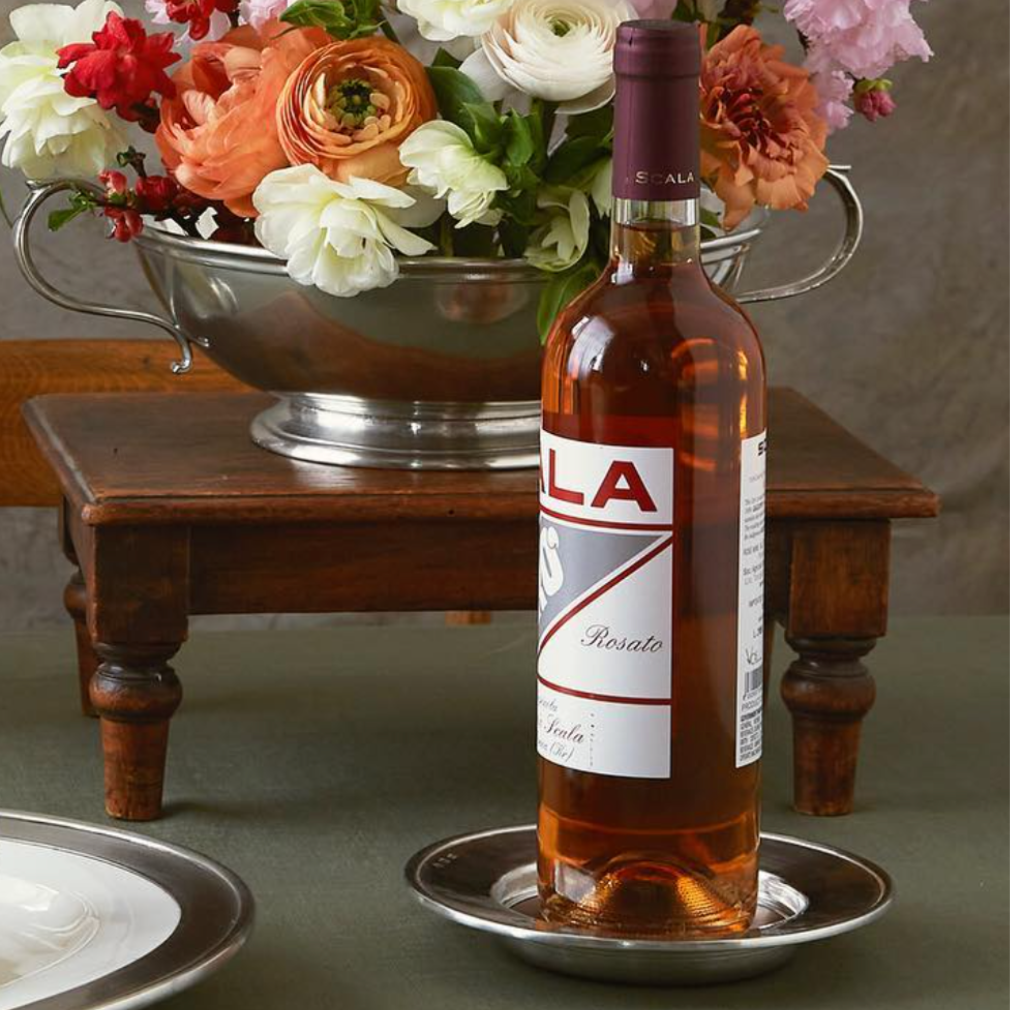 Pewter Antique Bottle Coaster