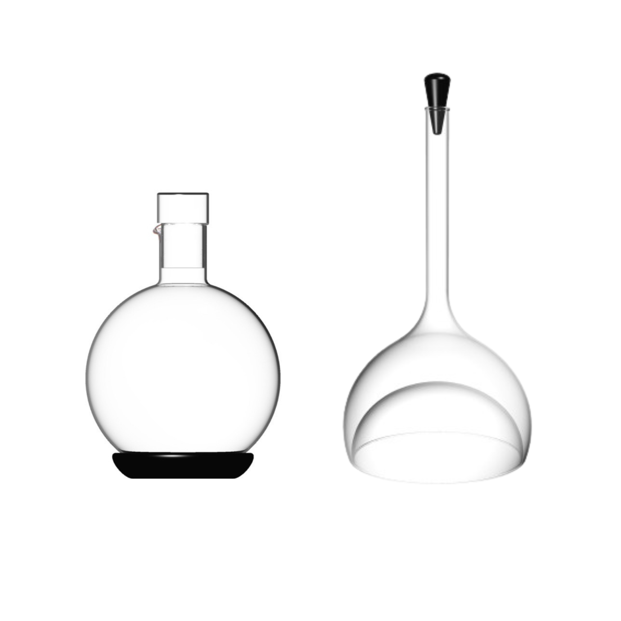 Sphere Carafe with Pipette Oil Bottle
