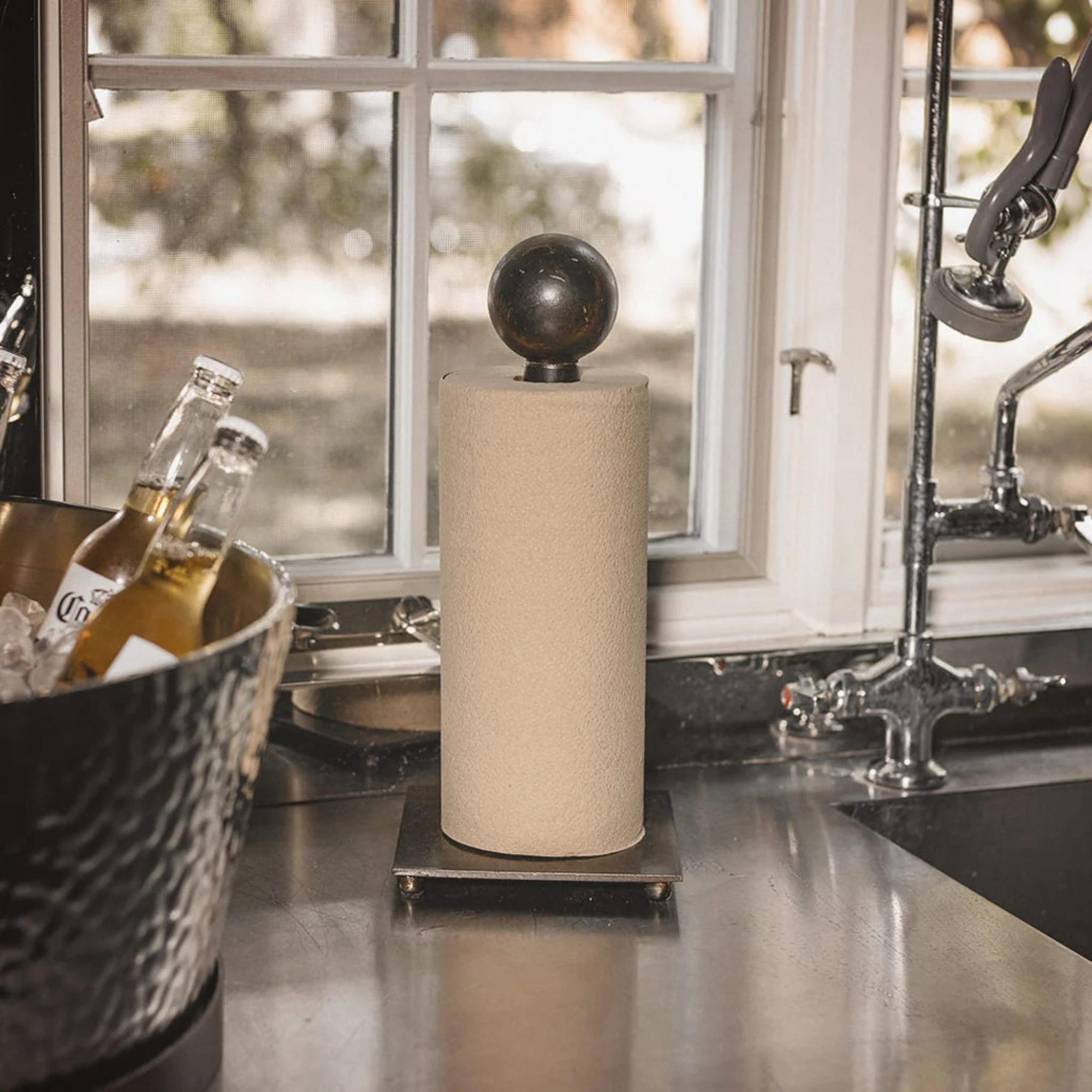 Wrought Iron Paper Towel Holder