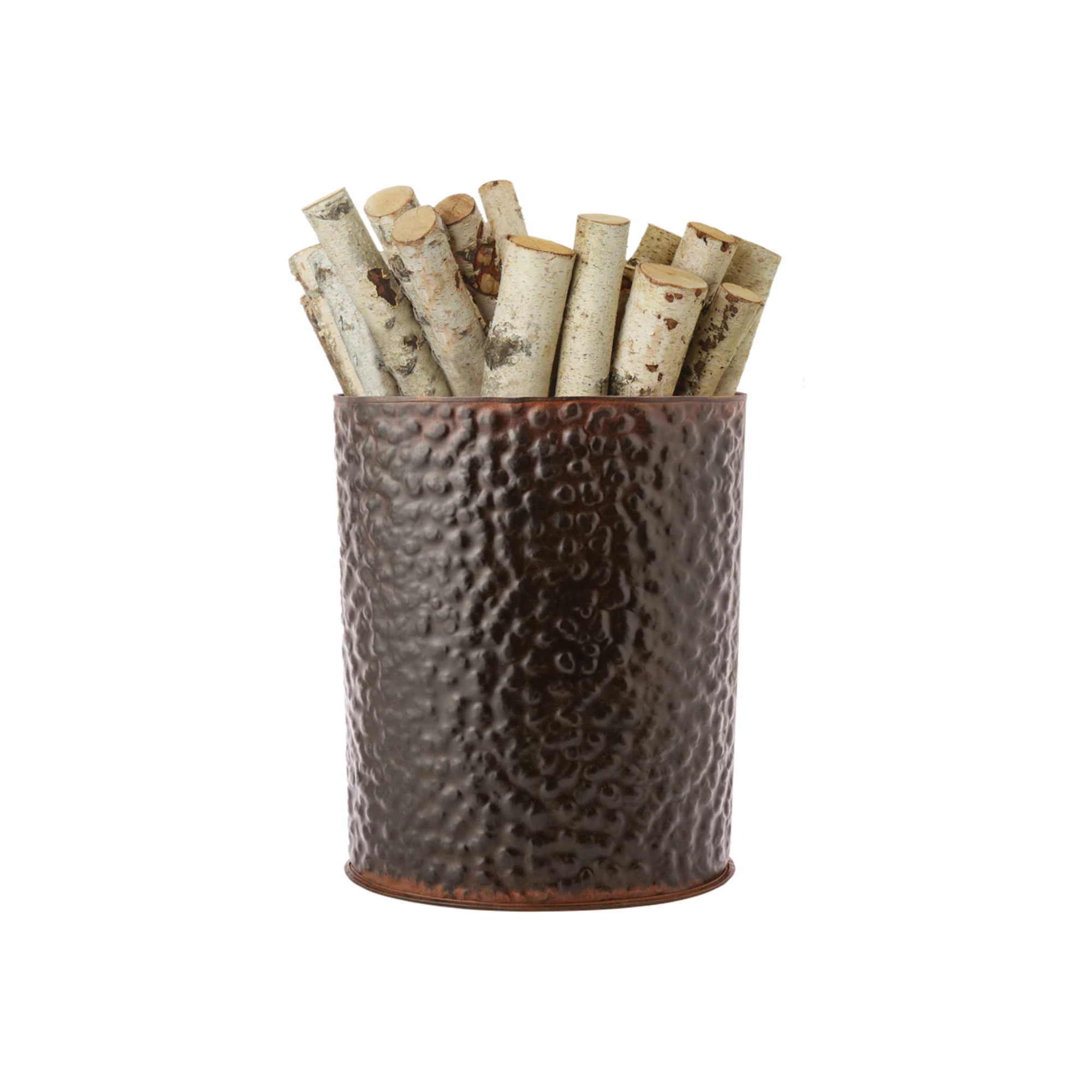 Oval Hammered Wastebasket