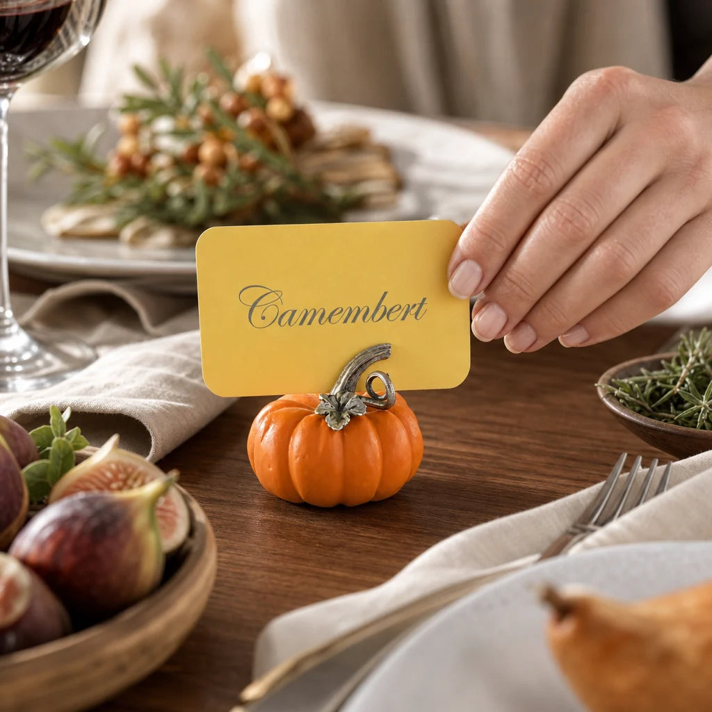 Pumpkin Place Card Holder - Set of 4