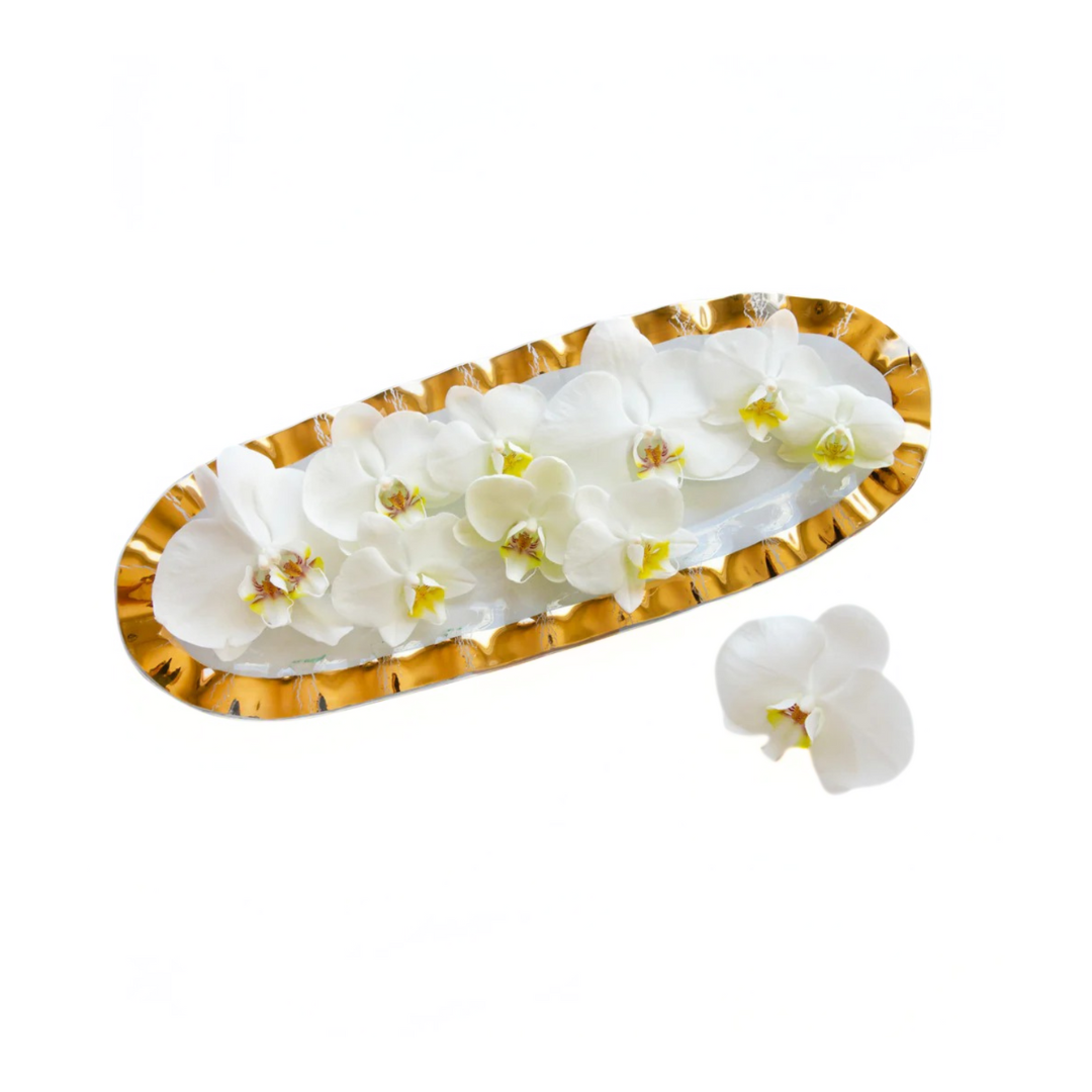 Ruffle Medium Oval Tray