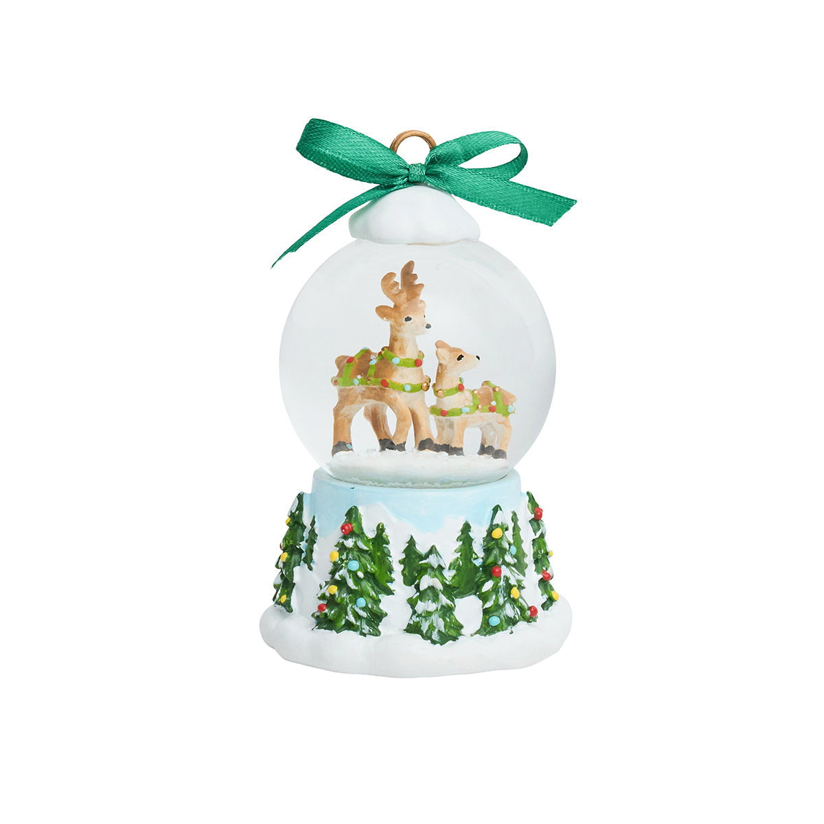 Berry & Thread North Pole Reindeer Snow Globe Place Card Holder - Set of 2