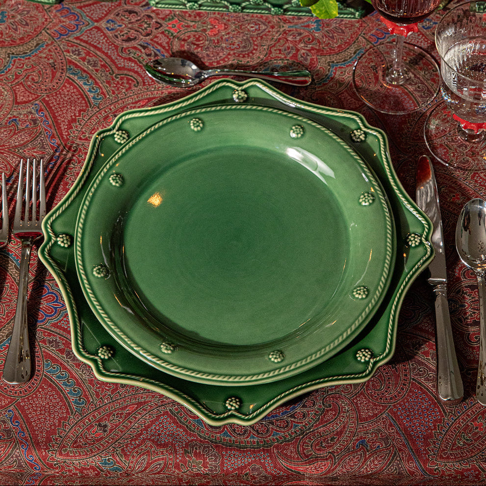 Berry & Thread Dinner Plate Basil - Set of 4
