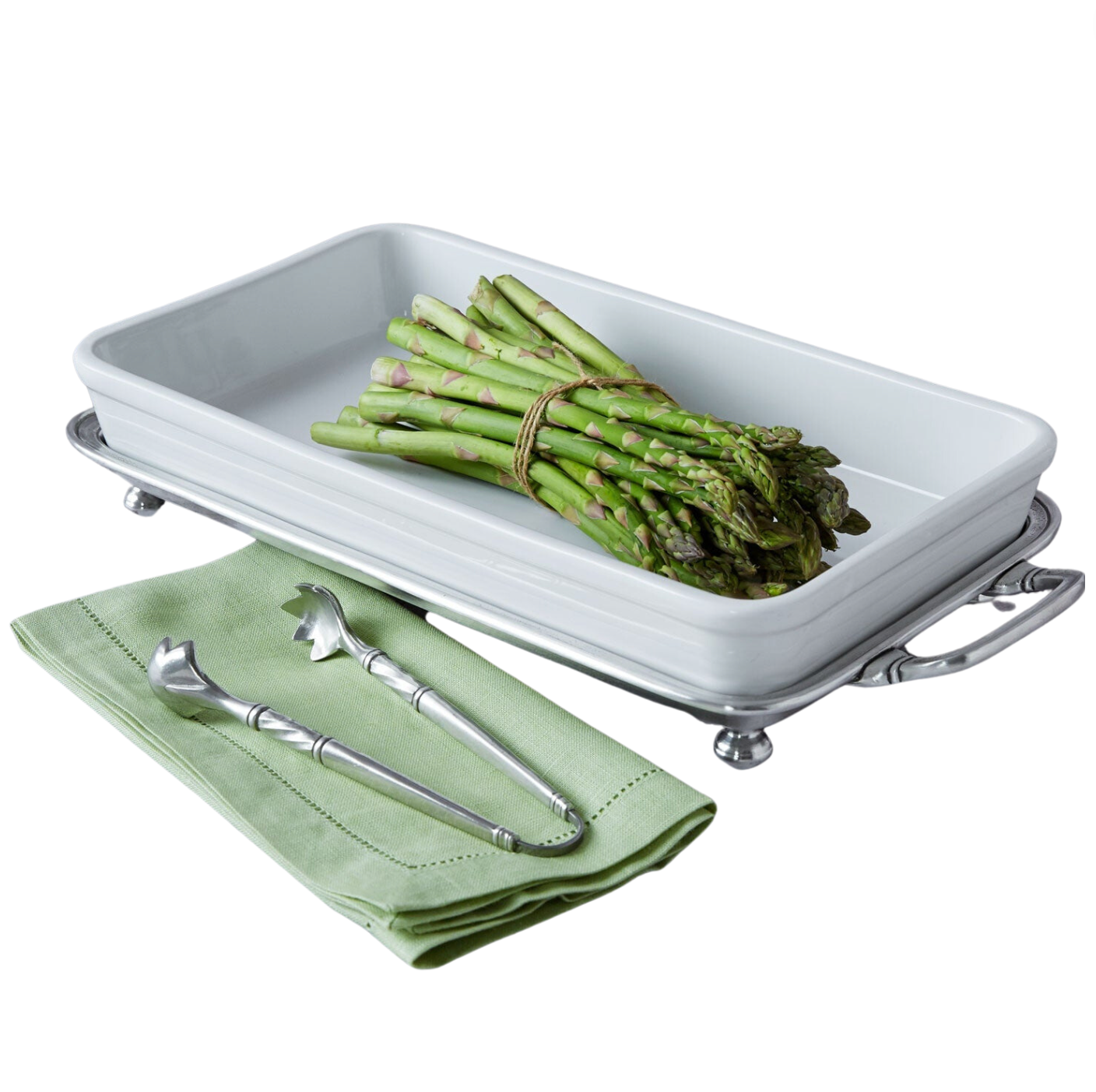 Pewter Convivio Baking Tray with Handles