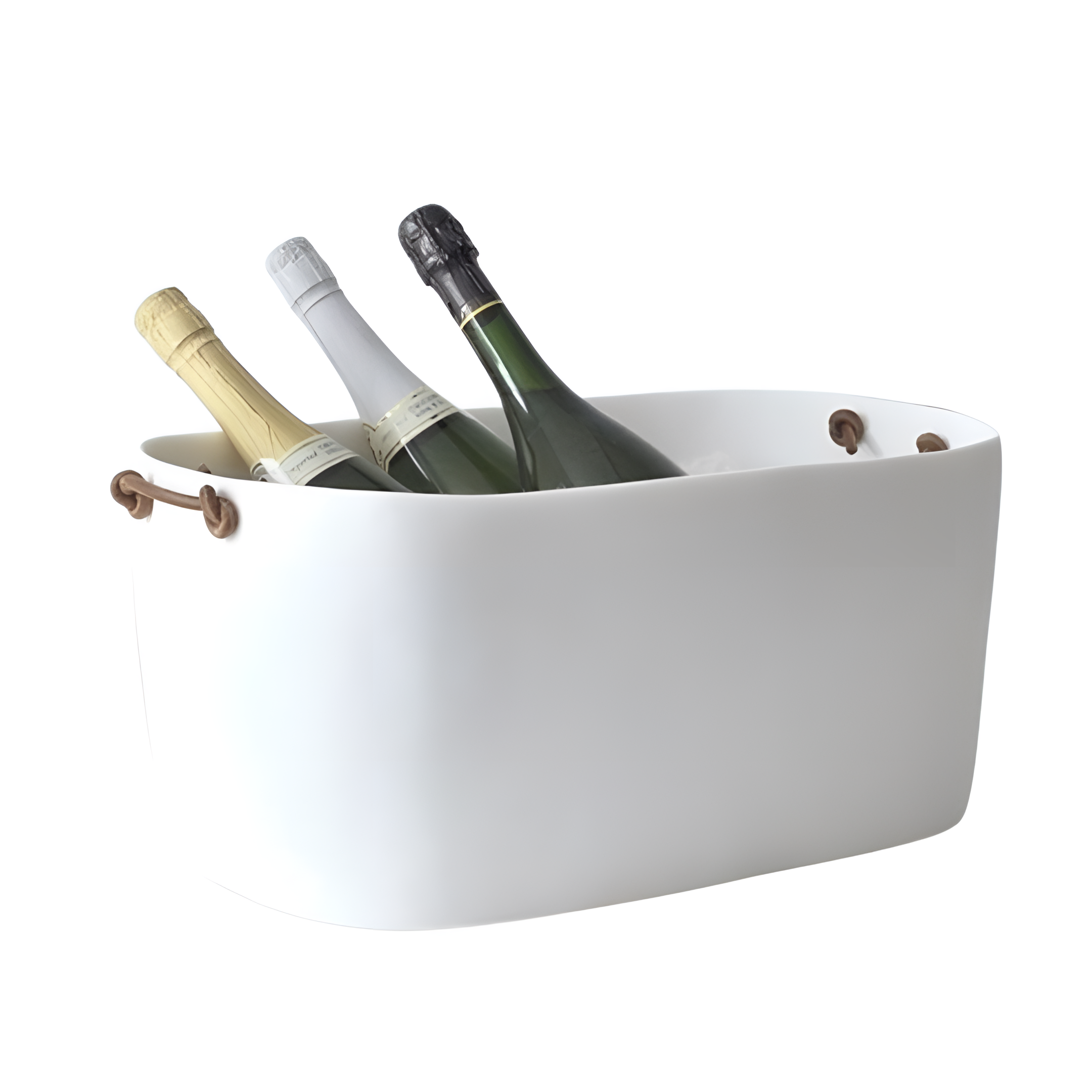 Cuadrado Large Champagne Bucket - White