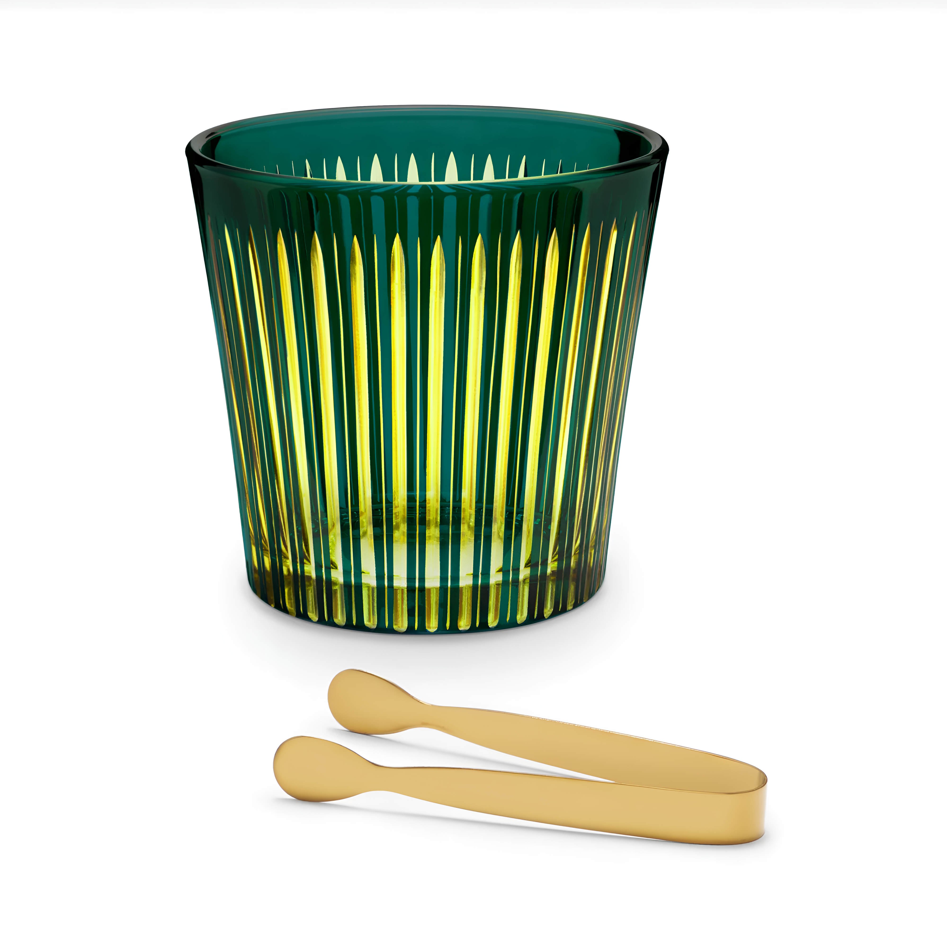 Prism Ice Bucket + Tongs
