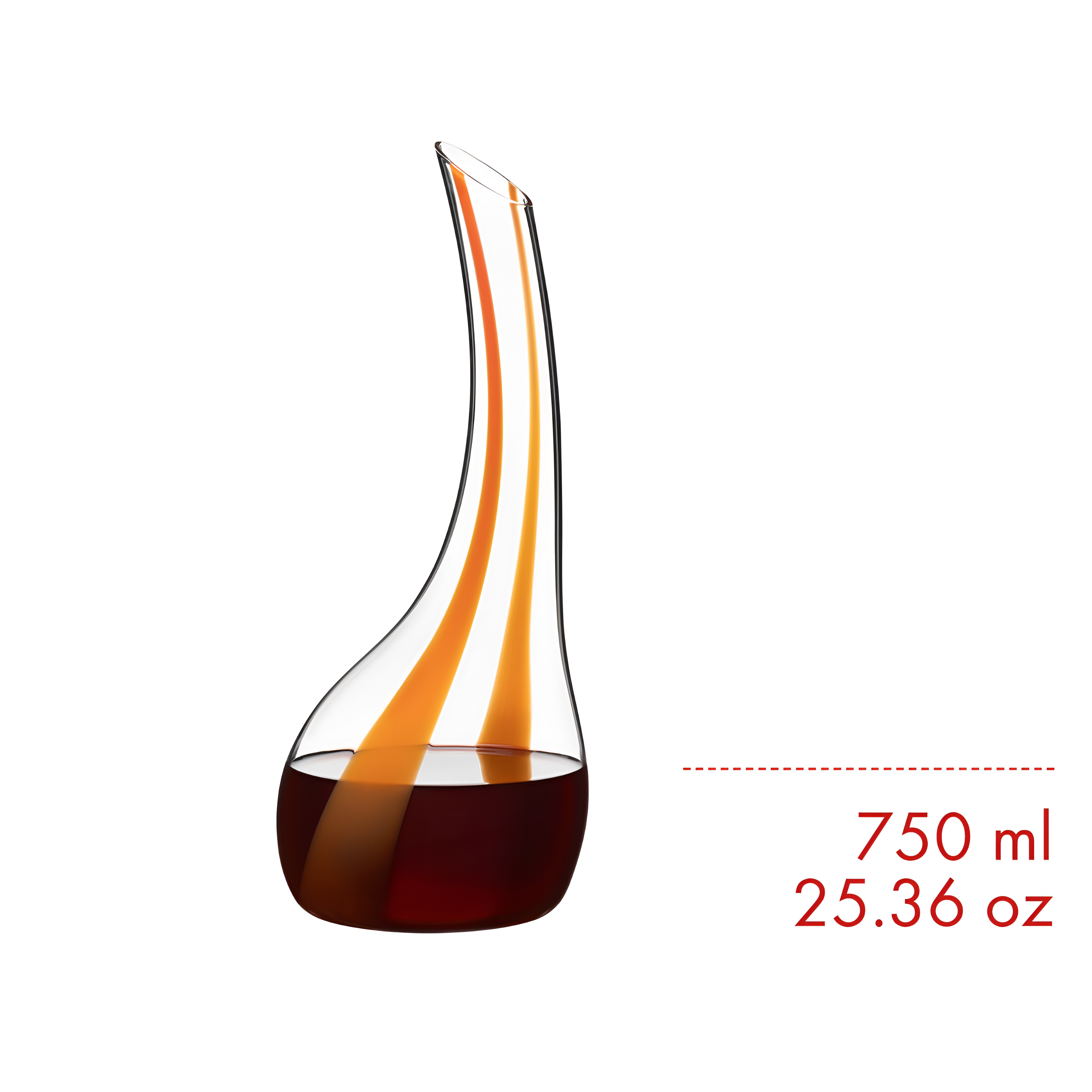 Cornetto Arancio Decanter in Orange