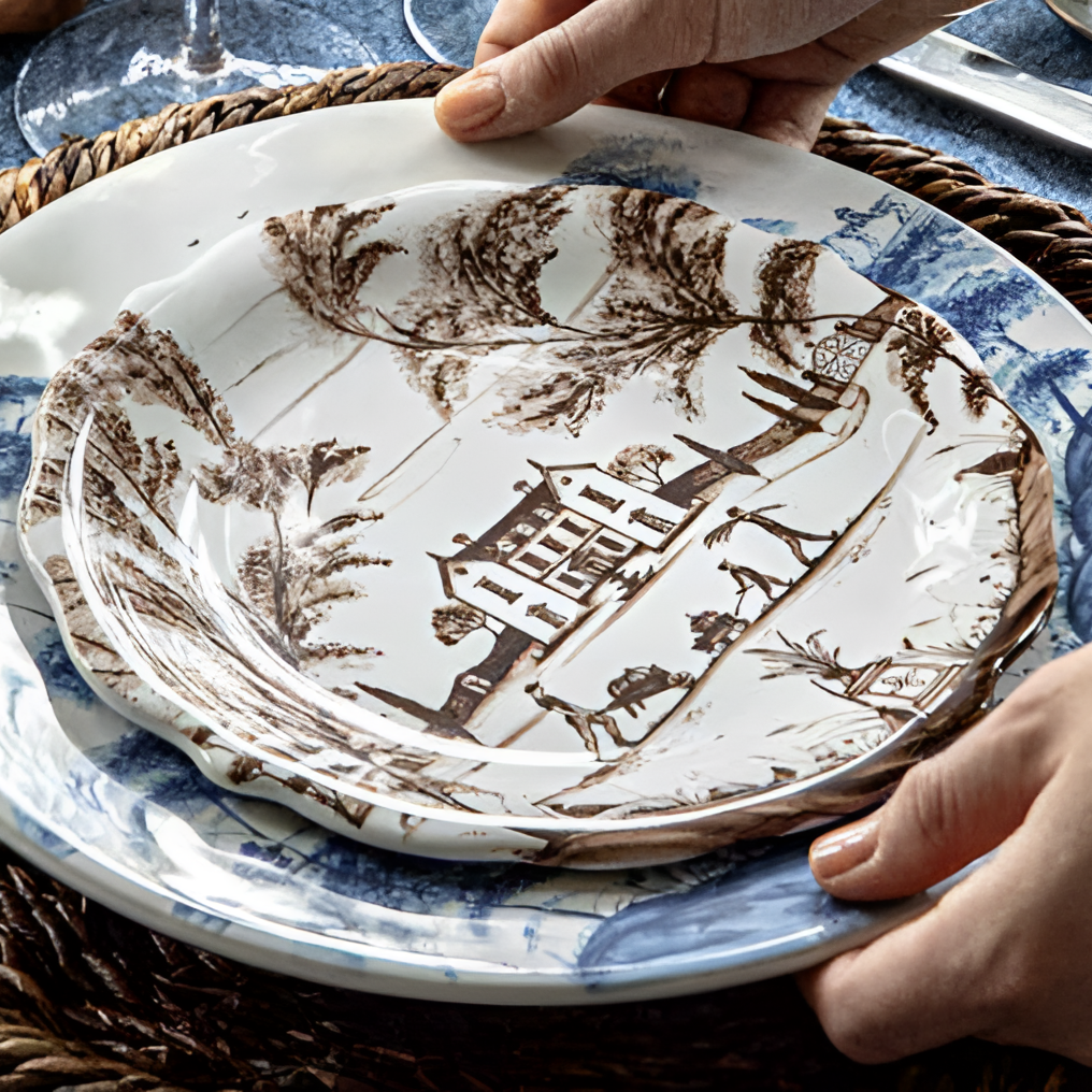 Country Estate Harvest Party Plate - Set of 4