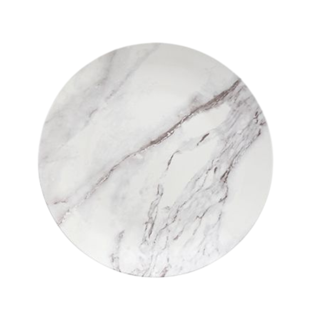 Palace Bianco Coupe Melamine Plates - Set of 6