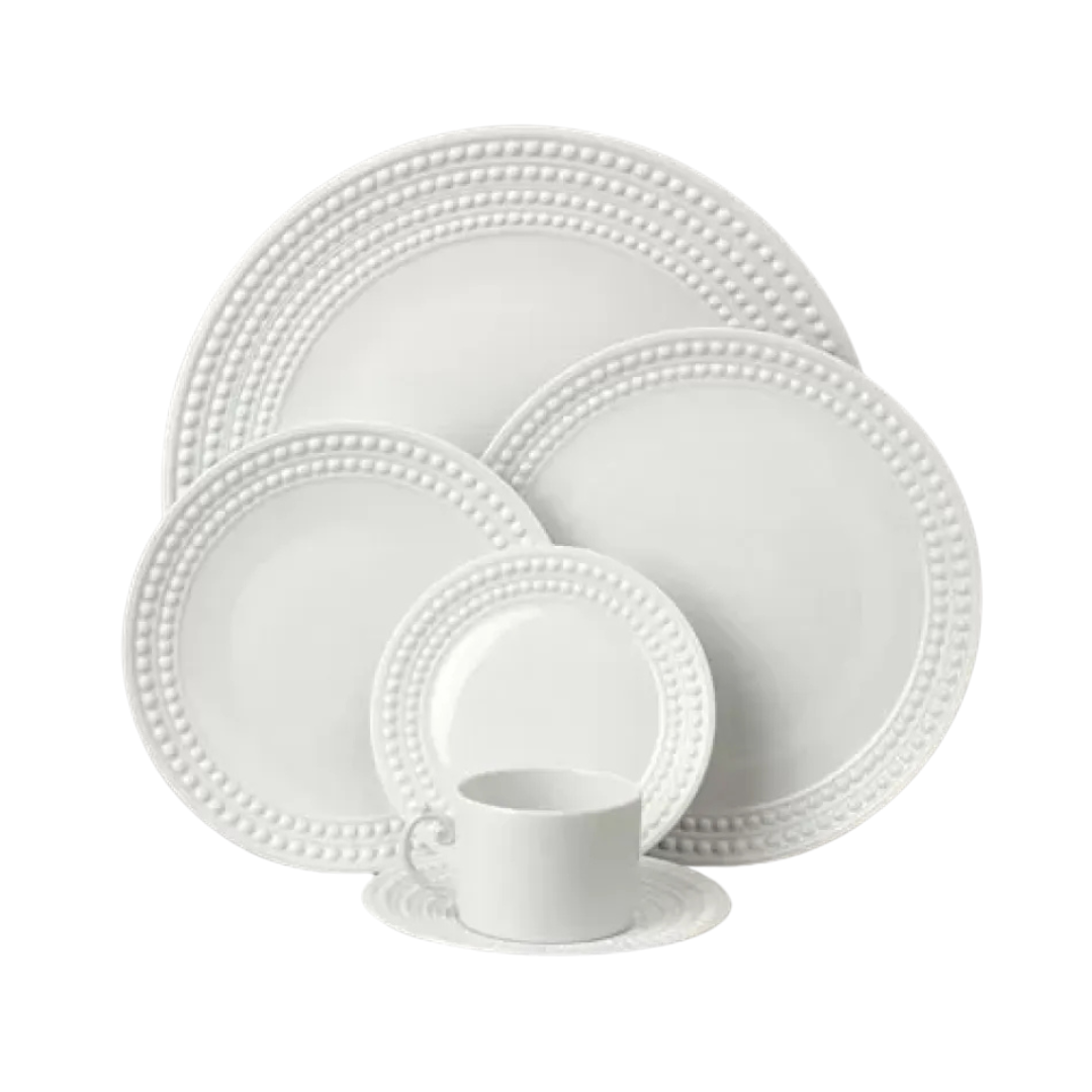 White Perlée Dinnerware Collection
