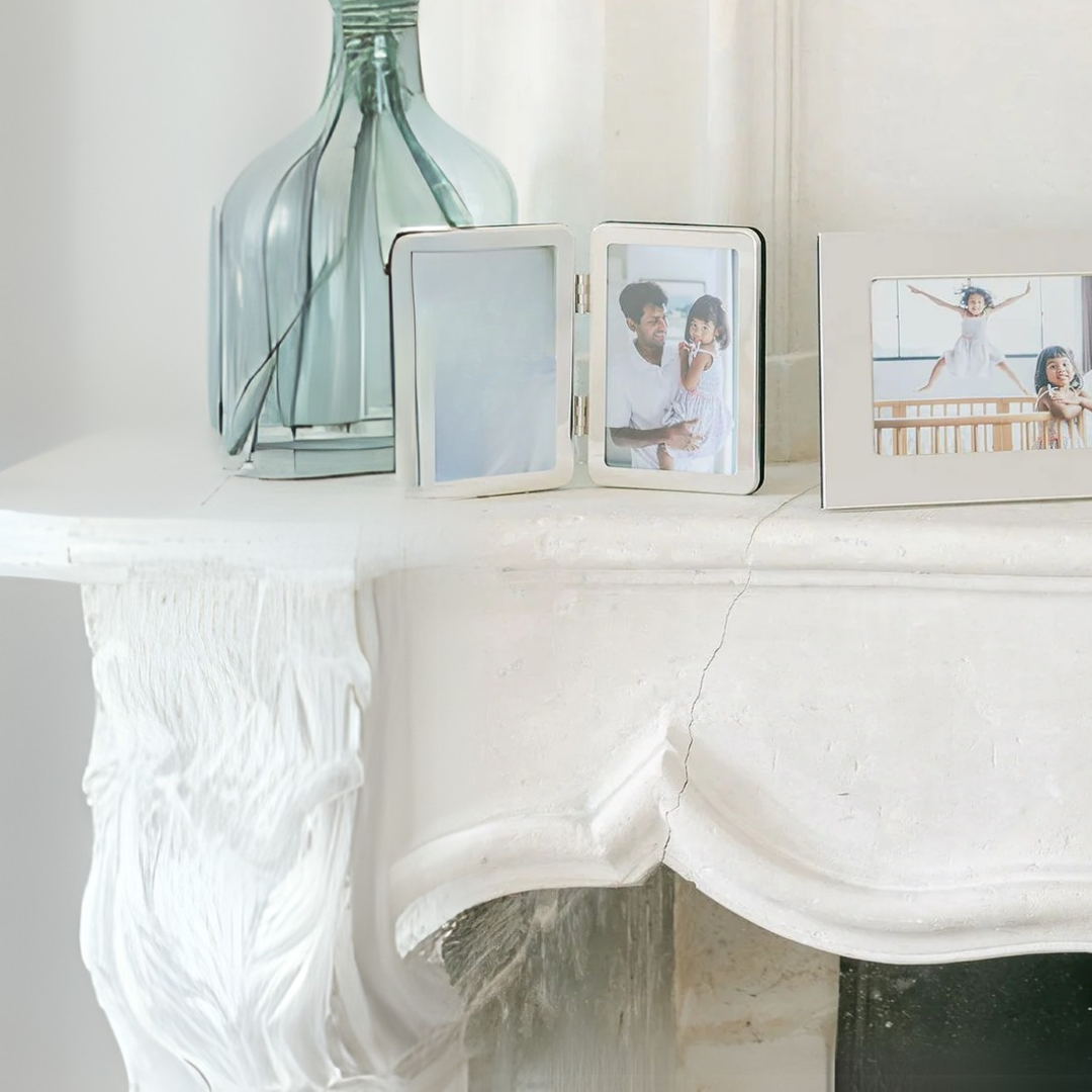 Curved Double Silver Frame