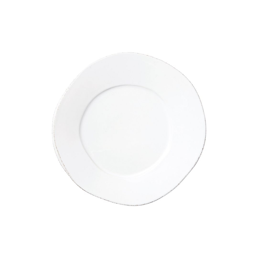 Vietri Melamine Lastra White Salad Plate - Set of 4