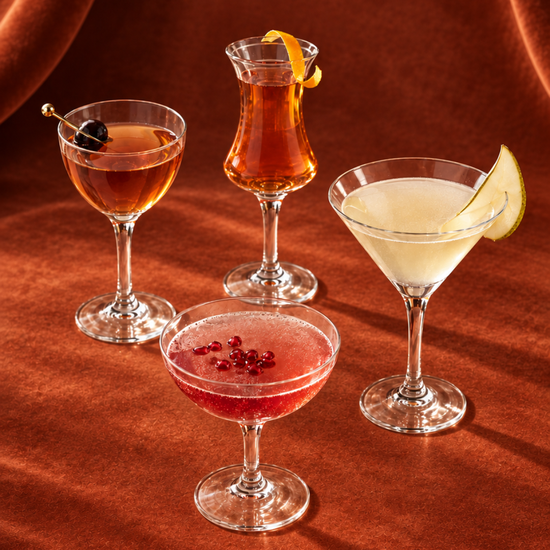 Dorset Bar Glass Suite - 4-Piece Set