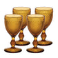 Bicos Amber Water Goblets (Set of 4)