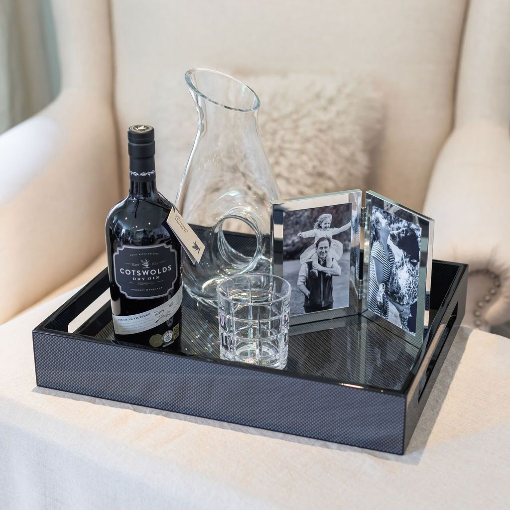 Double Silver Frame With Squared Corners