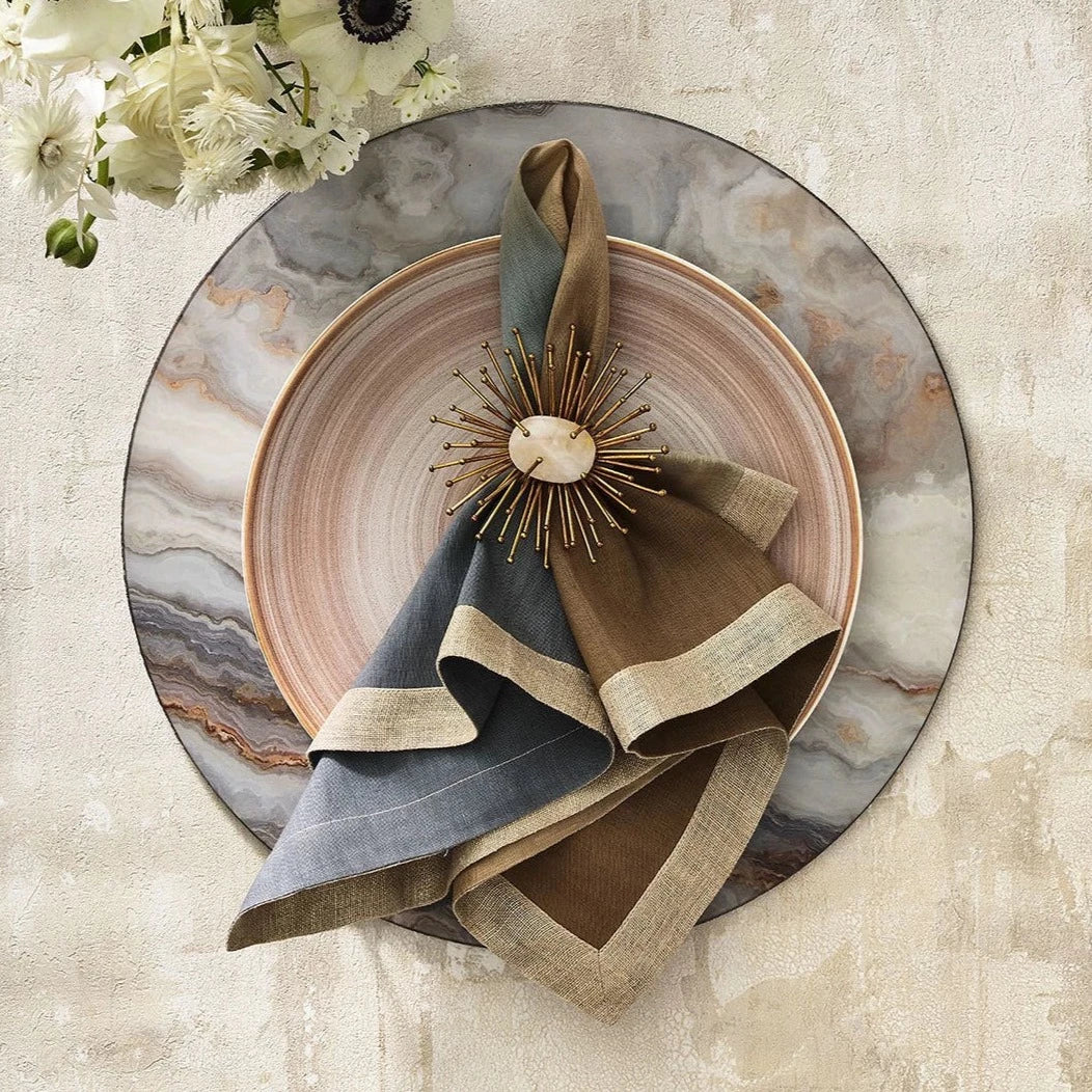 Flare Napkin Ring in Gold - Set of 4